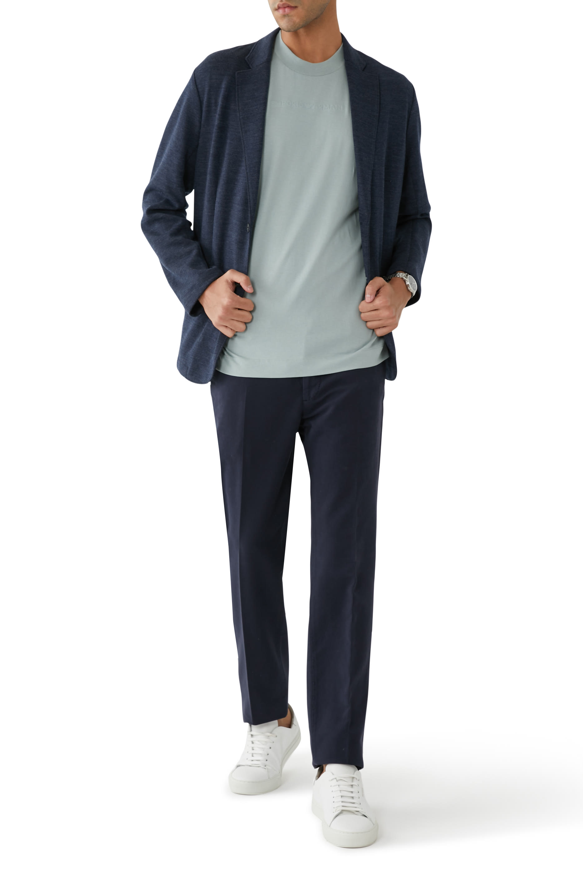 تيشيرت بنقشة شعار الماركة بحجم صغير