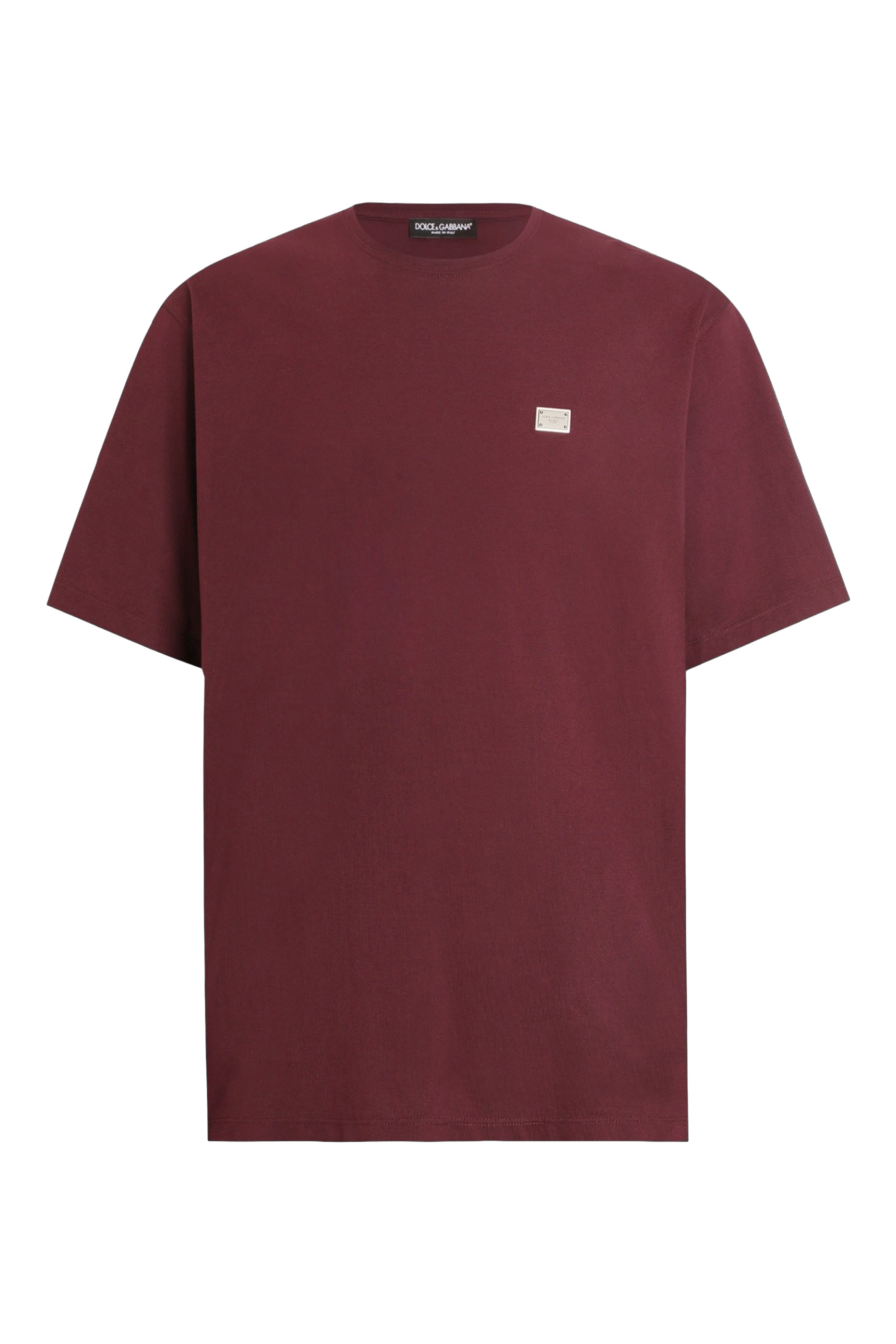 تيشيرت برقعة بشعار الماركة قطن