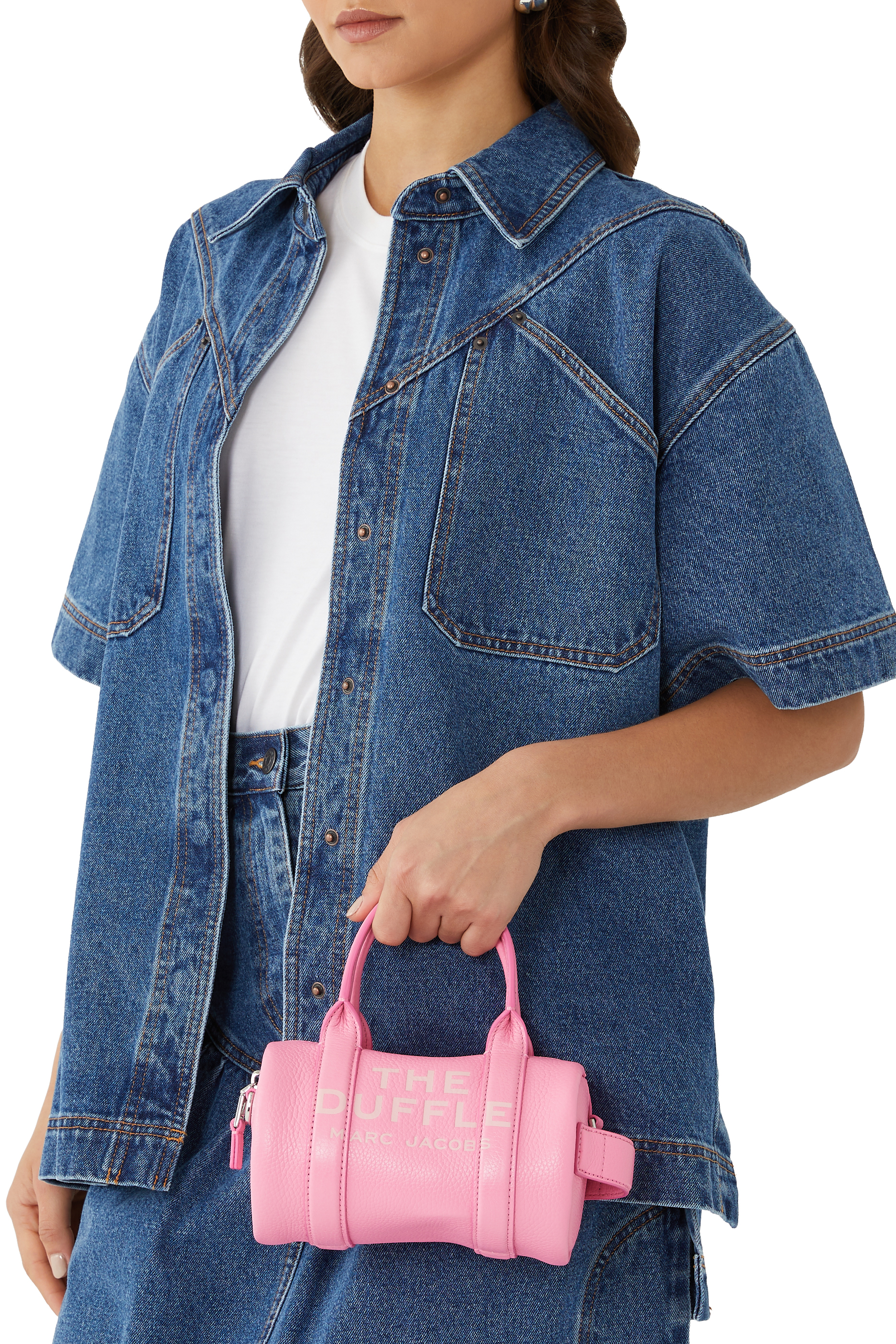 حقيبة دافل صغيرة جلد