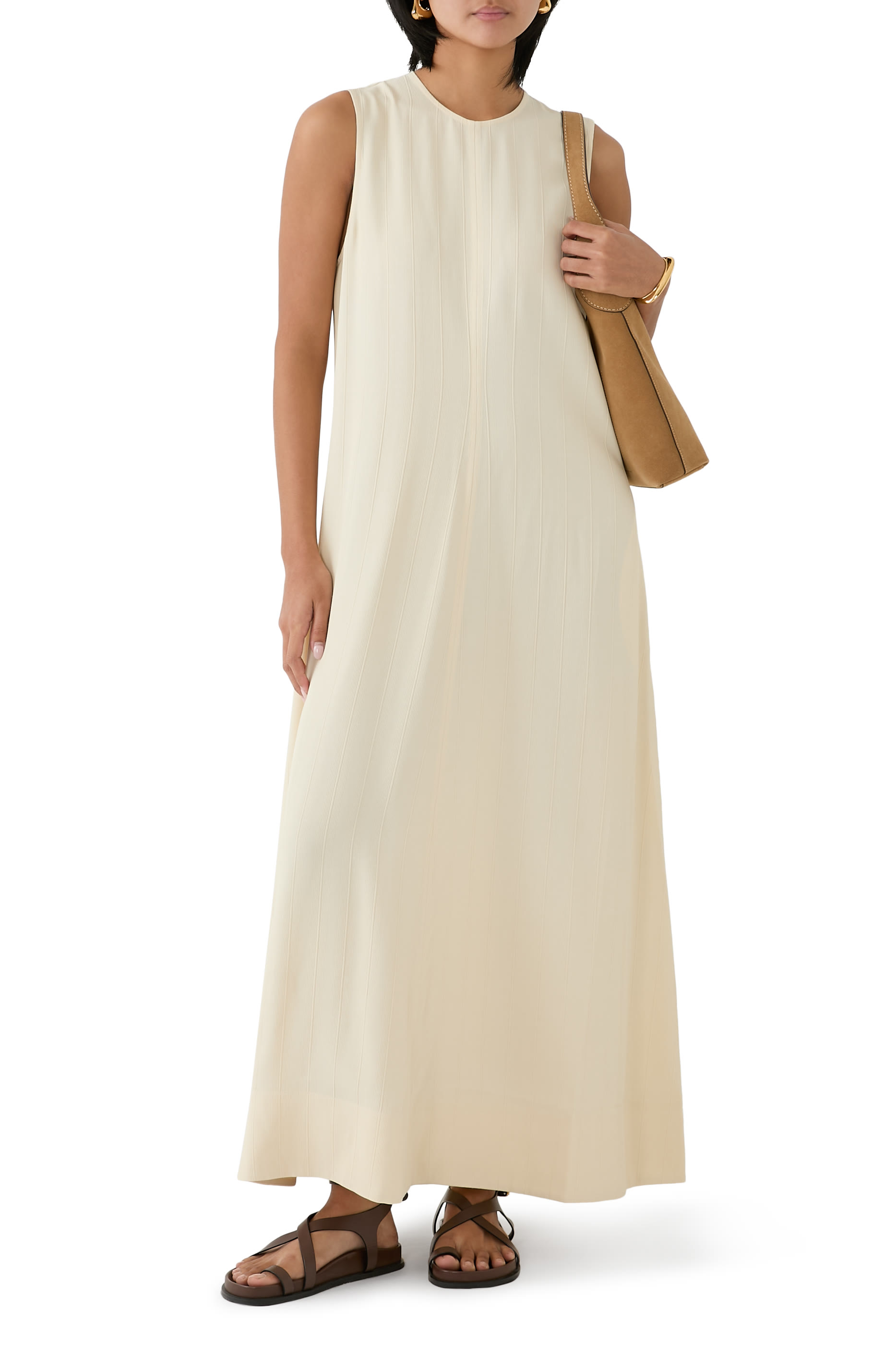 فستان منسوج مخطط