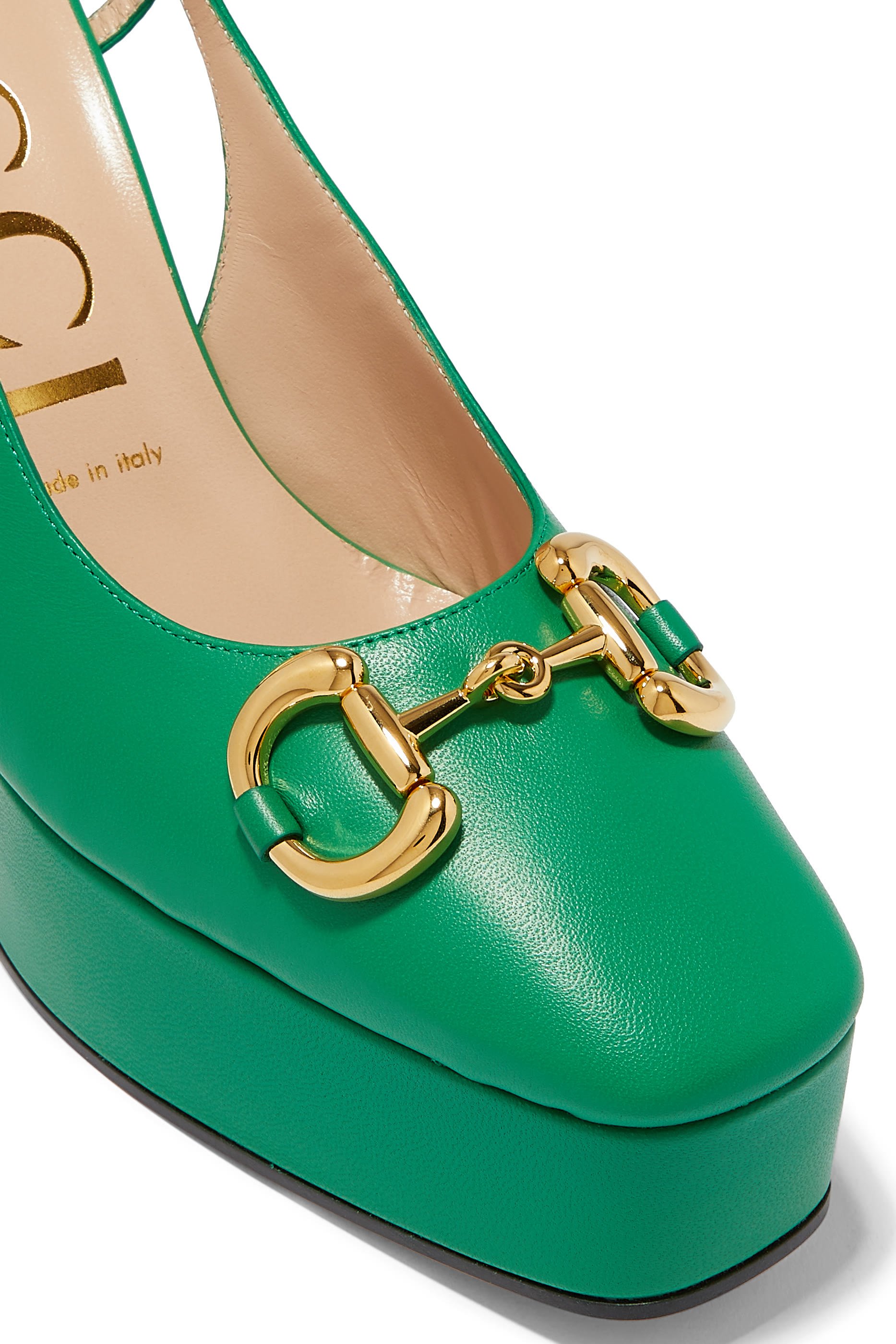 حذاء بايبي كلاسيكي بنعل سميك وكعب 120 مم