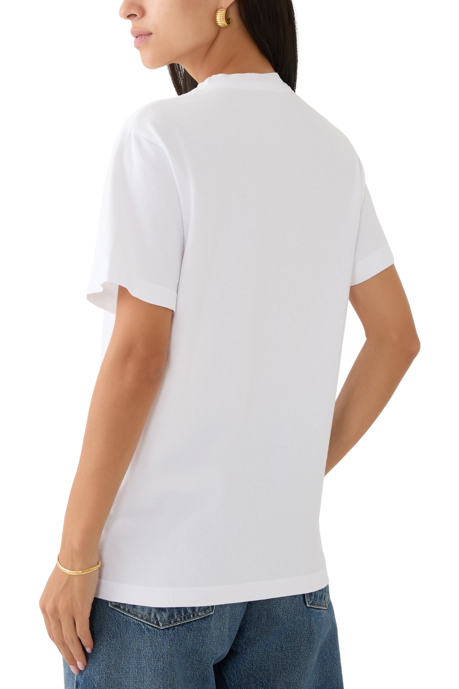 تيشيرت بنقشة شعار اتش اند دبليو