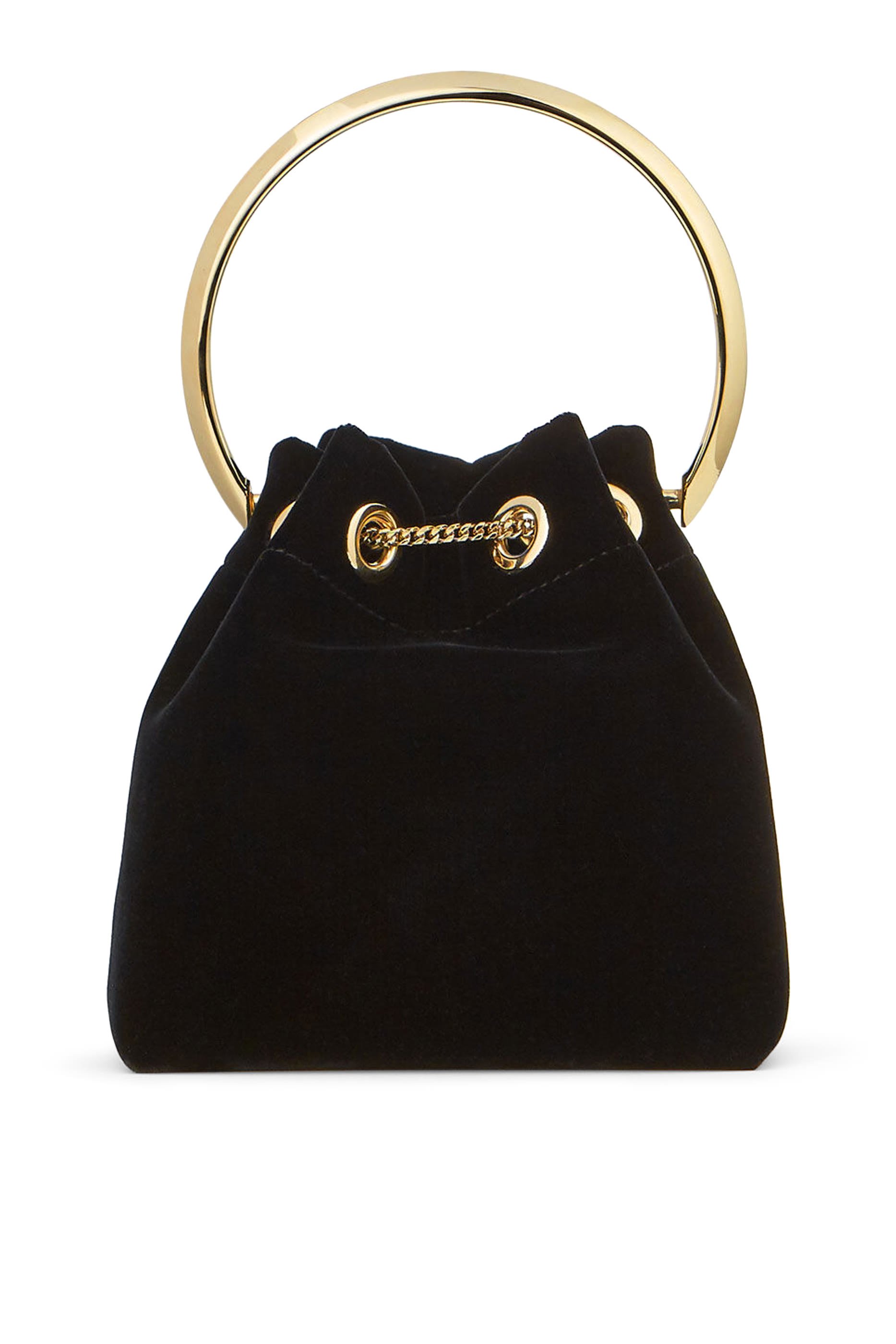 حقيبة بون بون بيد معدنية مخمل