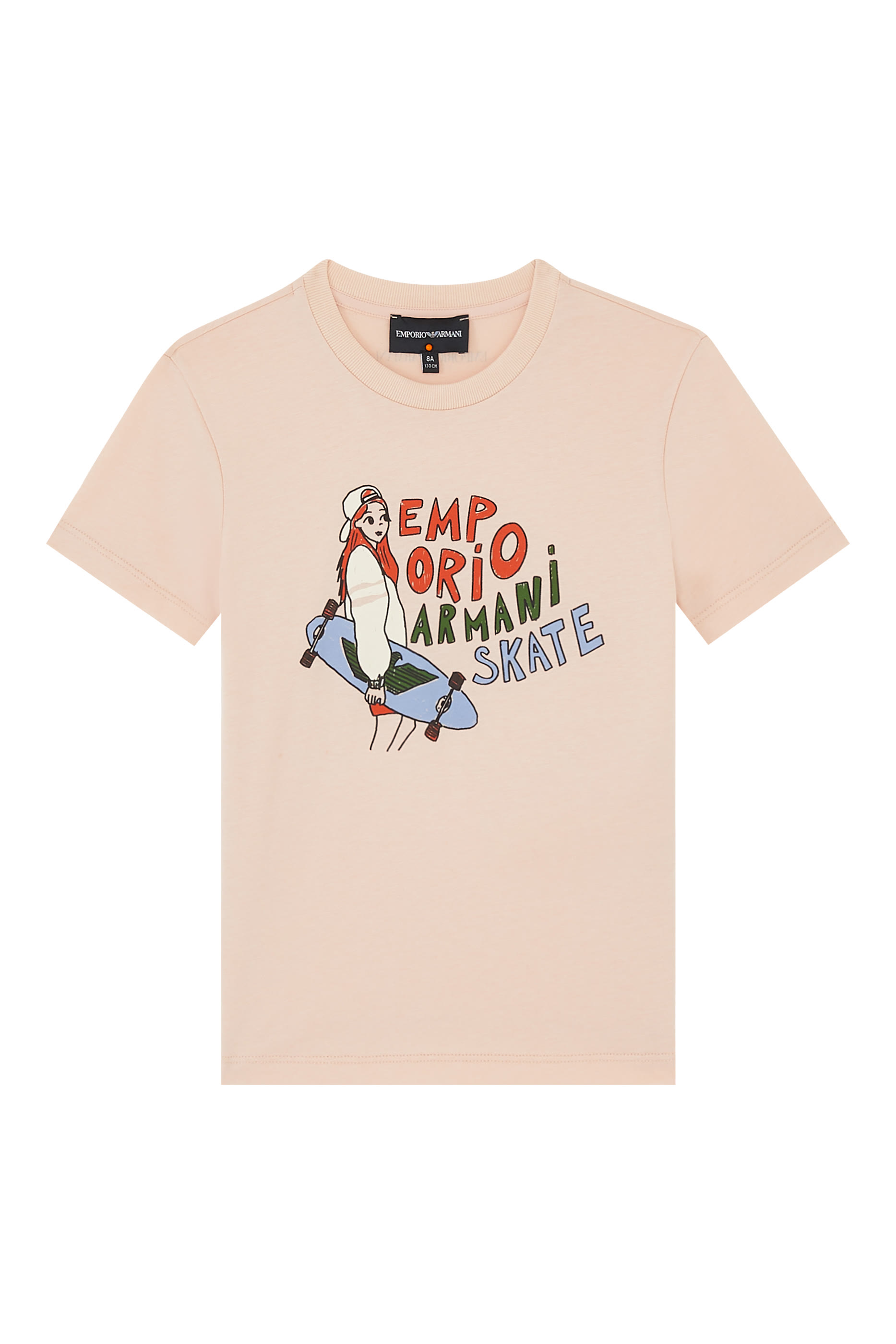 تيشيرت بطبعات شعار الماركة للأطفال