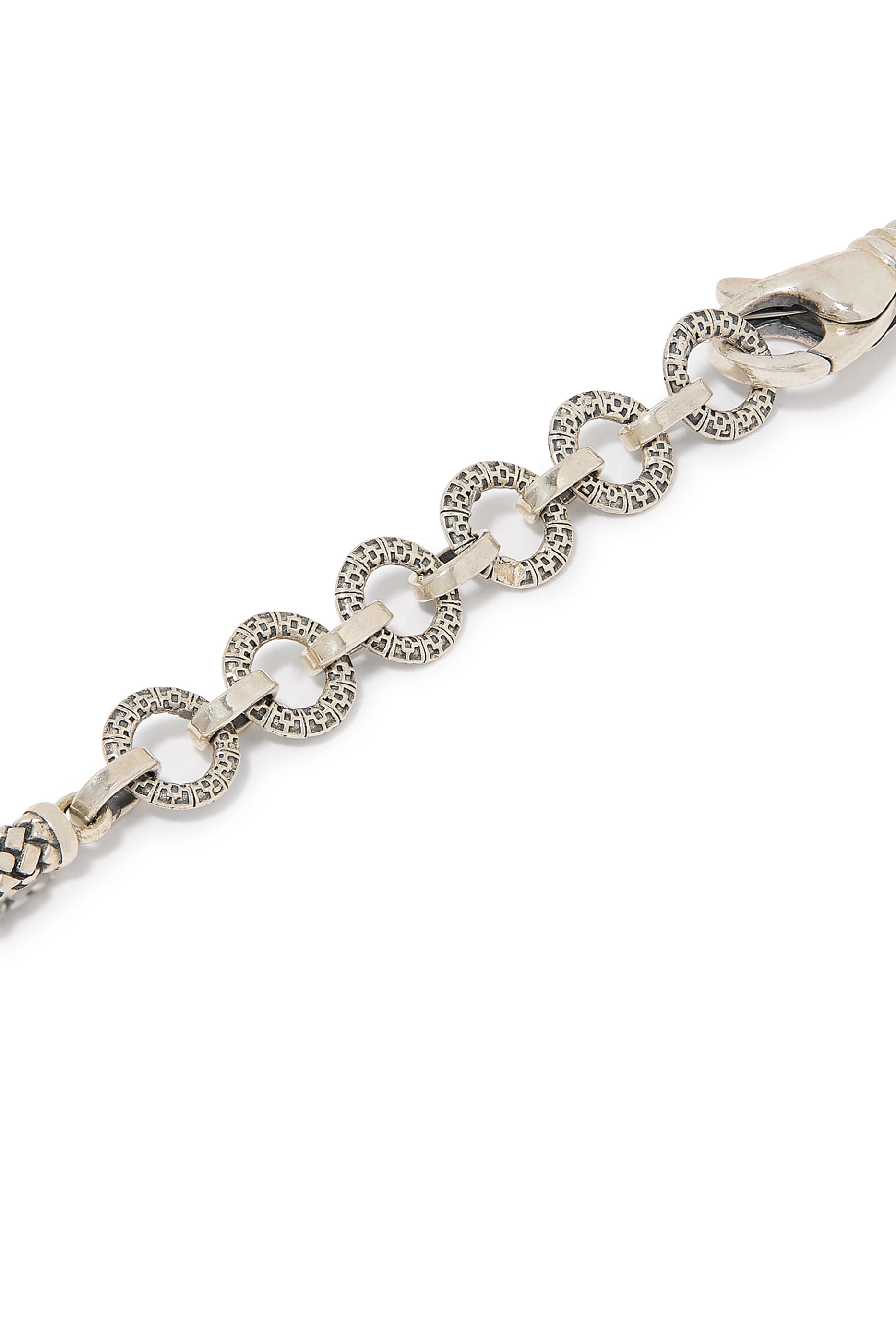 سوار الثقة بتصميم ملفوف مزين بعقيق، فضة إسترلينية