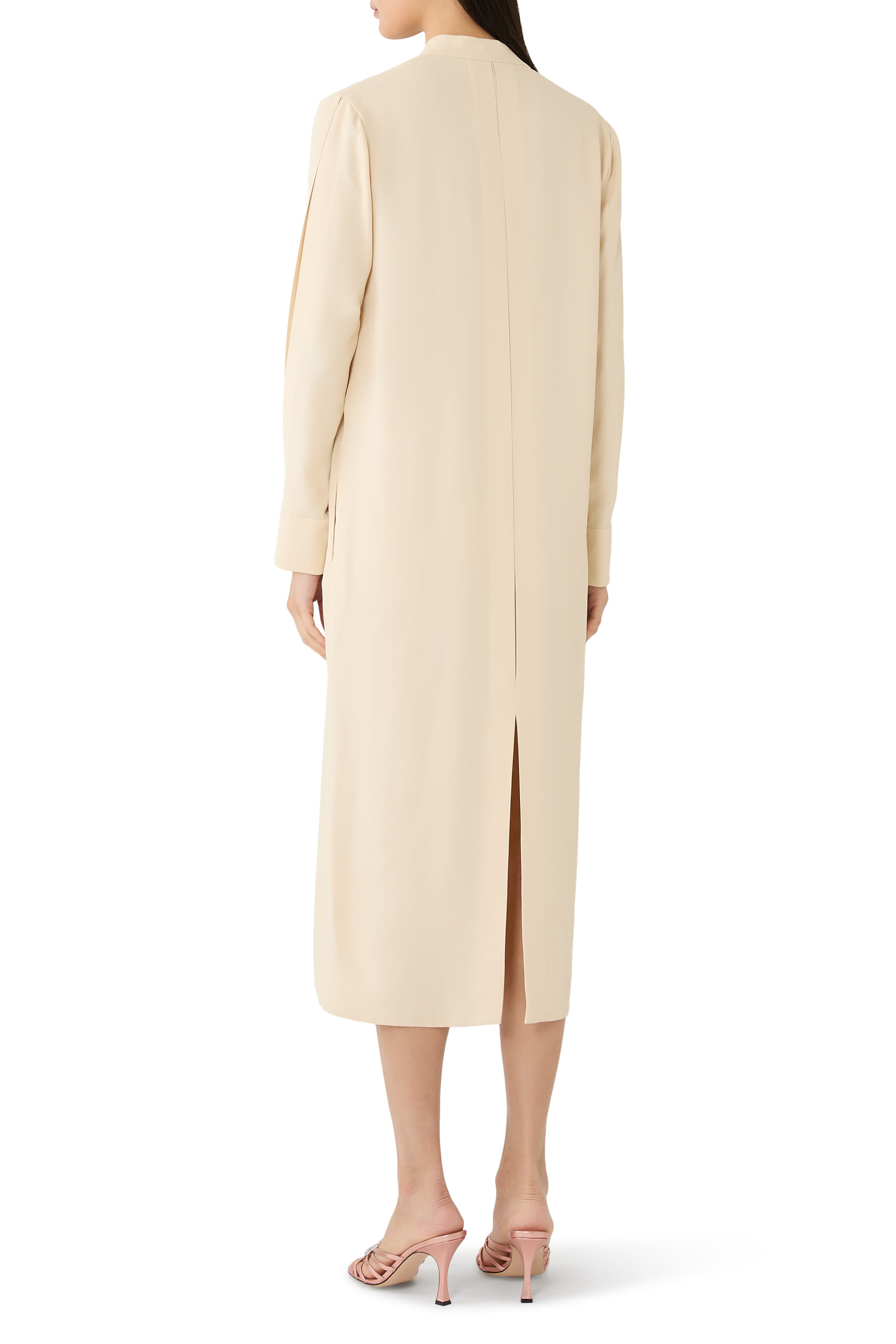 فستان سابل بأكمام طويلة