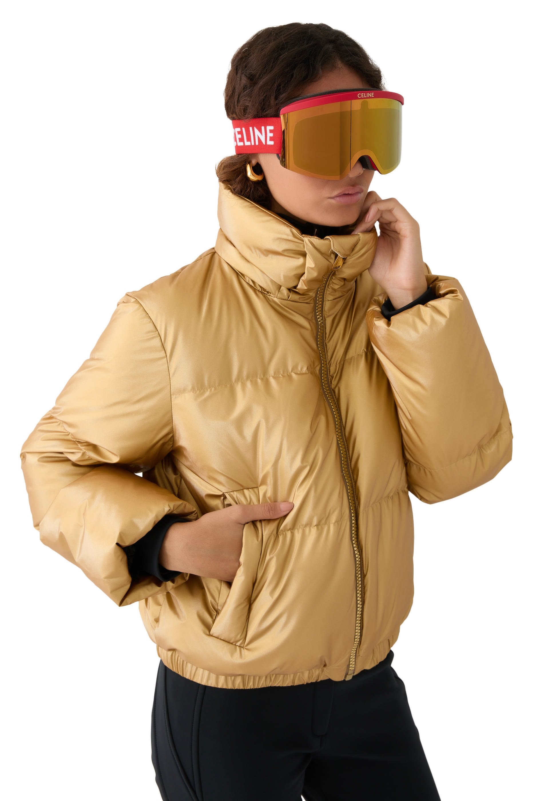 قناع تزلج بعدسات عاكسة نايلون محقون