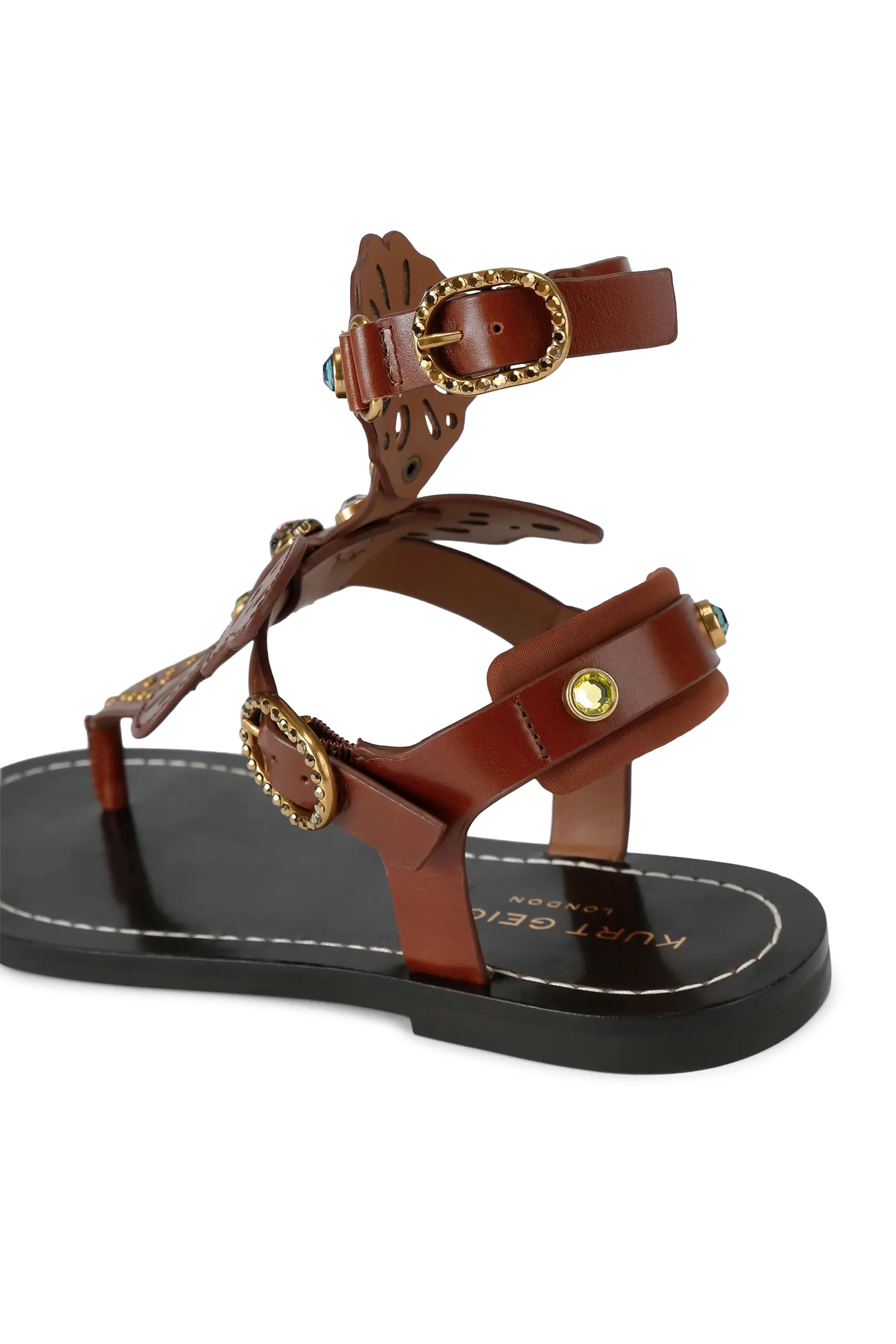 صندل جلاديتور بوهو بكعب مسطح وفراشة