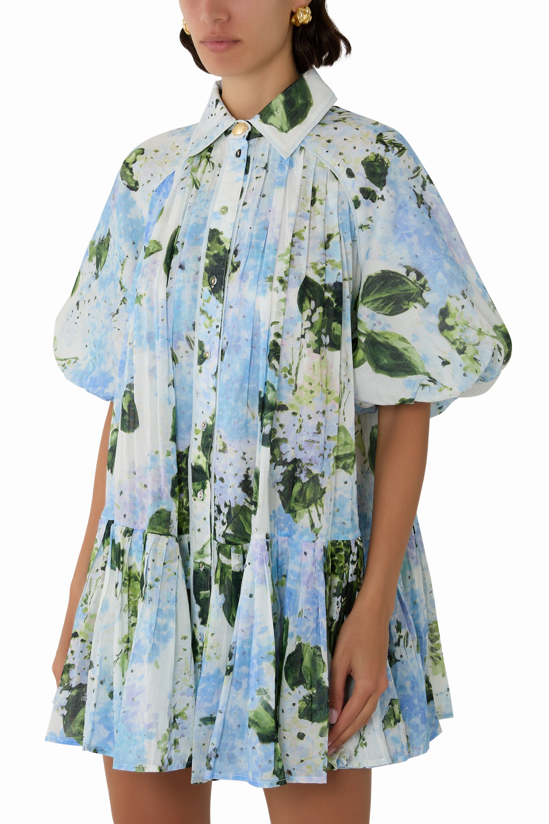 فستان أنثيا سموك قصير 