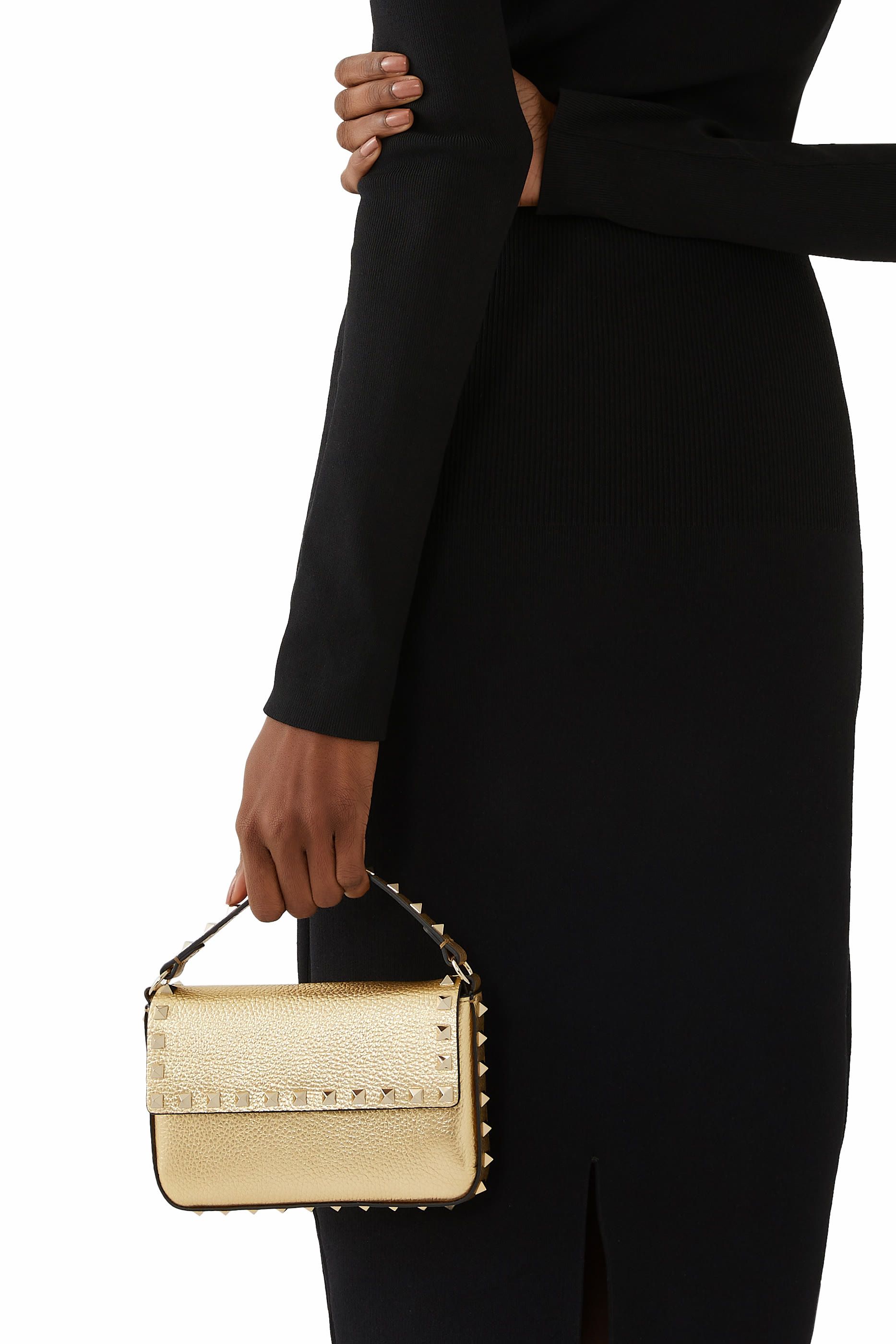 حقيبة صغيرة بحلي هرمية