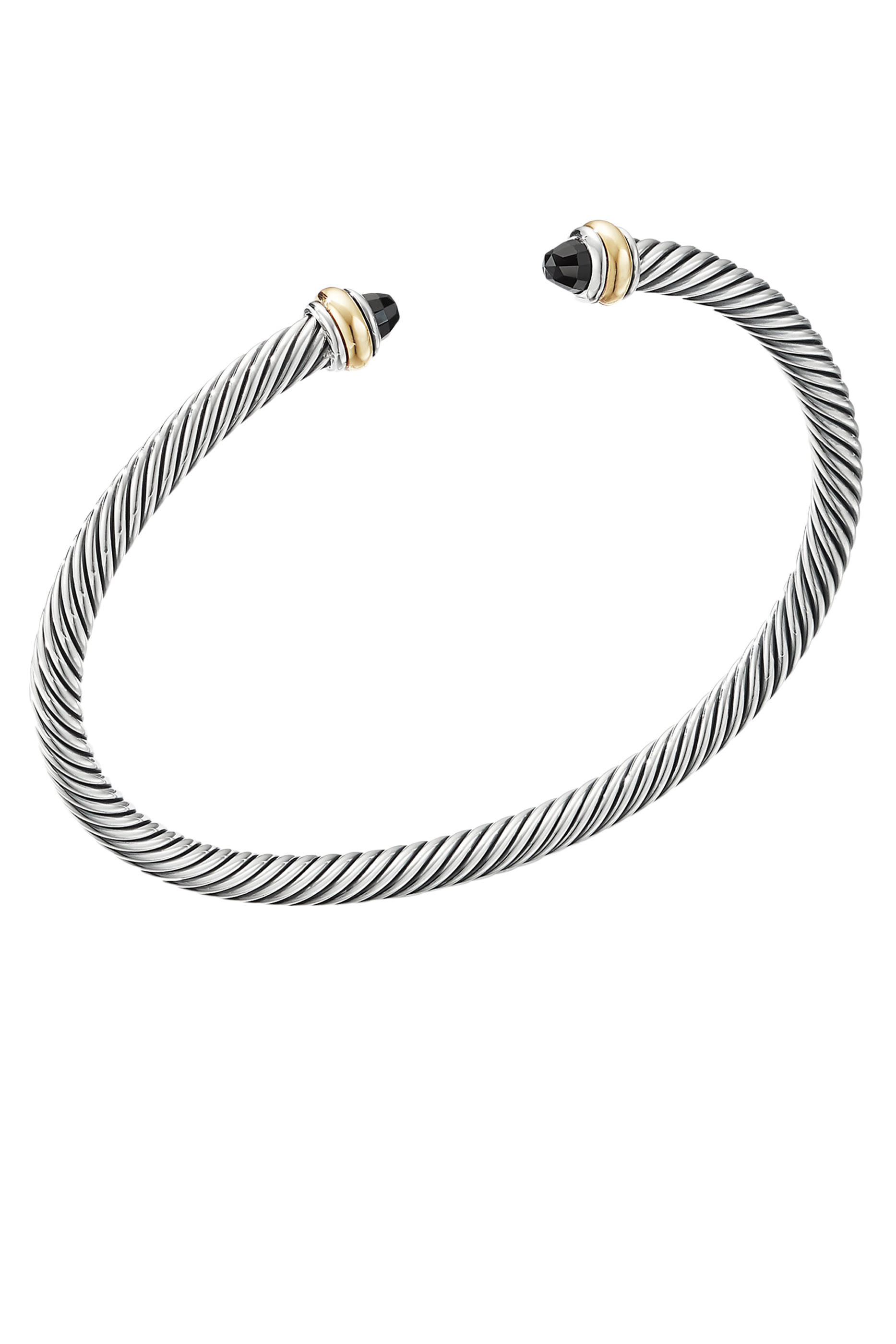 سوار كابل كلاسيك مرصع بالعقيق، ذهب أصفر عيار 18