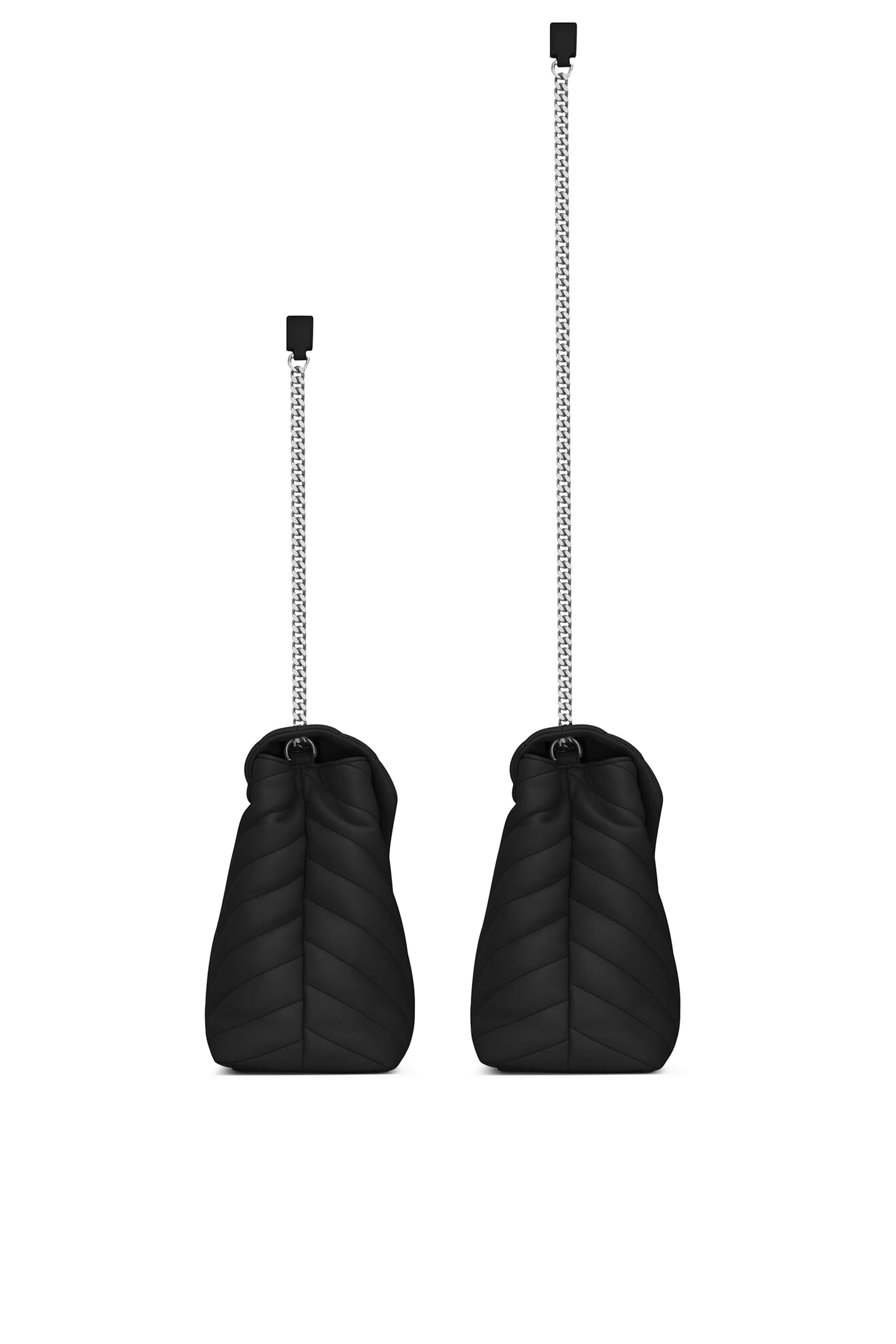 حقيبة لولو متوسطة جلد مبطن بتصميم Y