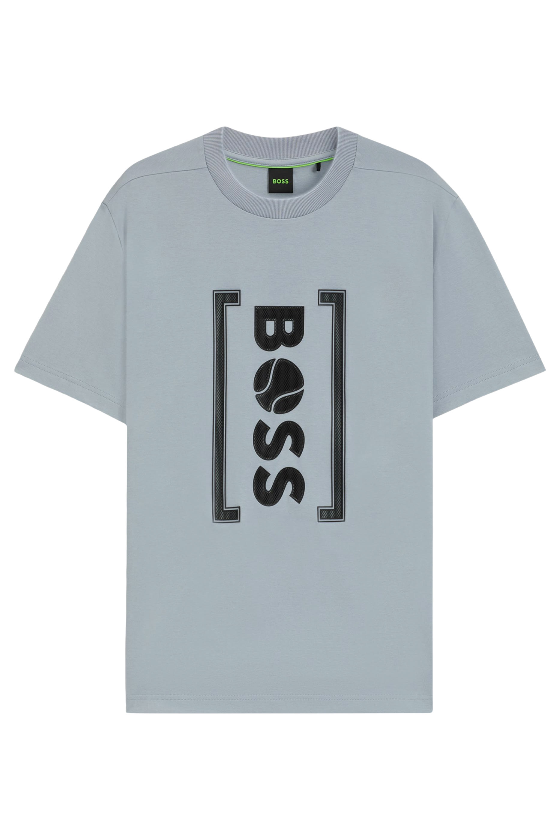 تيشيرت بقصة مريحة بطبعة شبكية مستوحاة من رياضة التنس