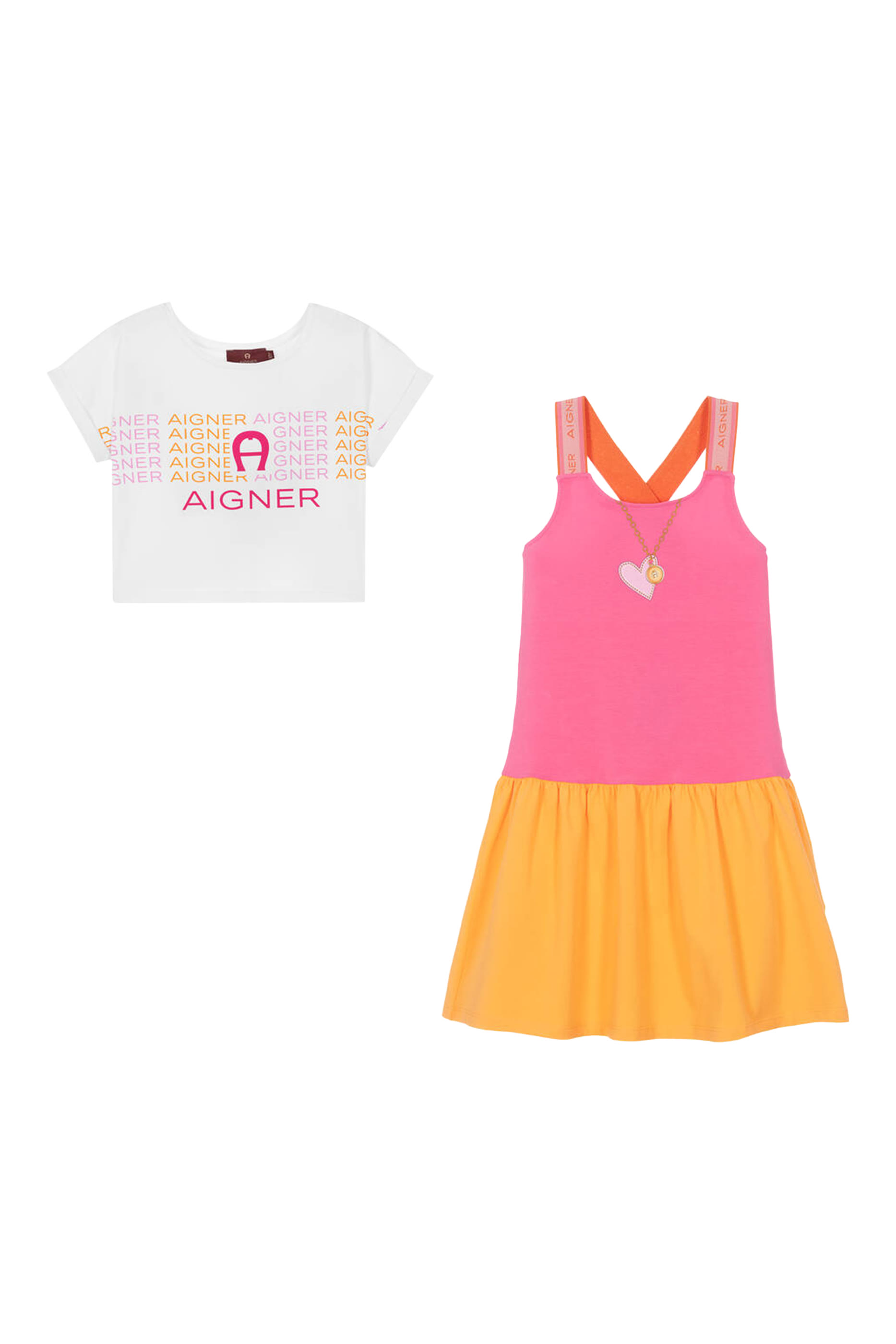 طقم فستان للأطفال قطن