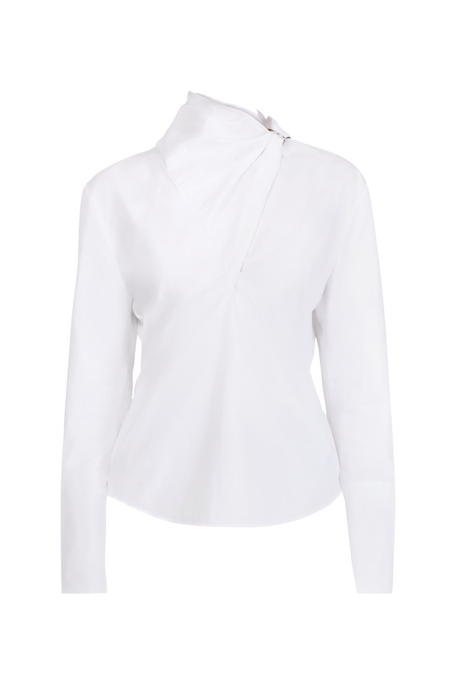 بلوزة بوشاح بوبلين