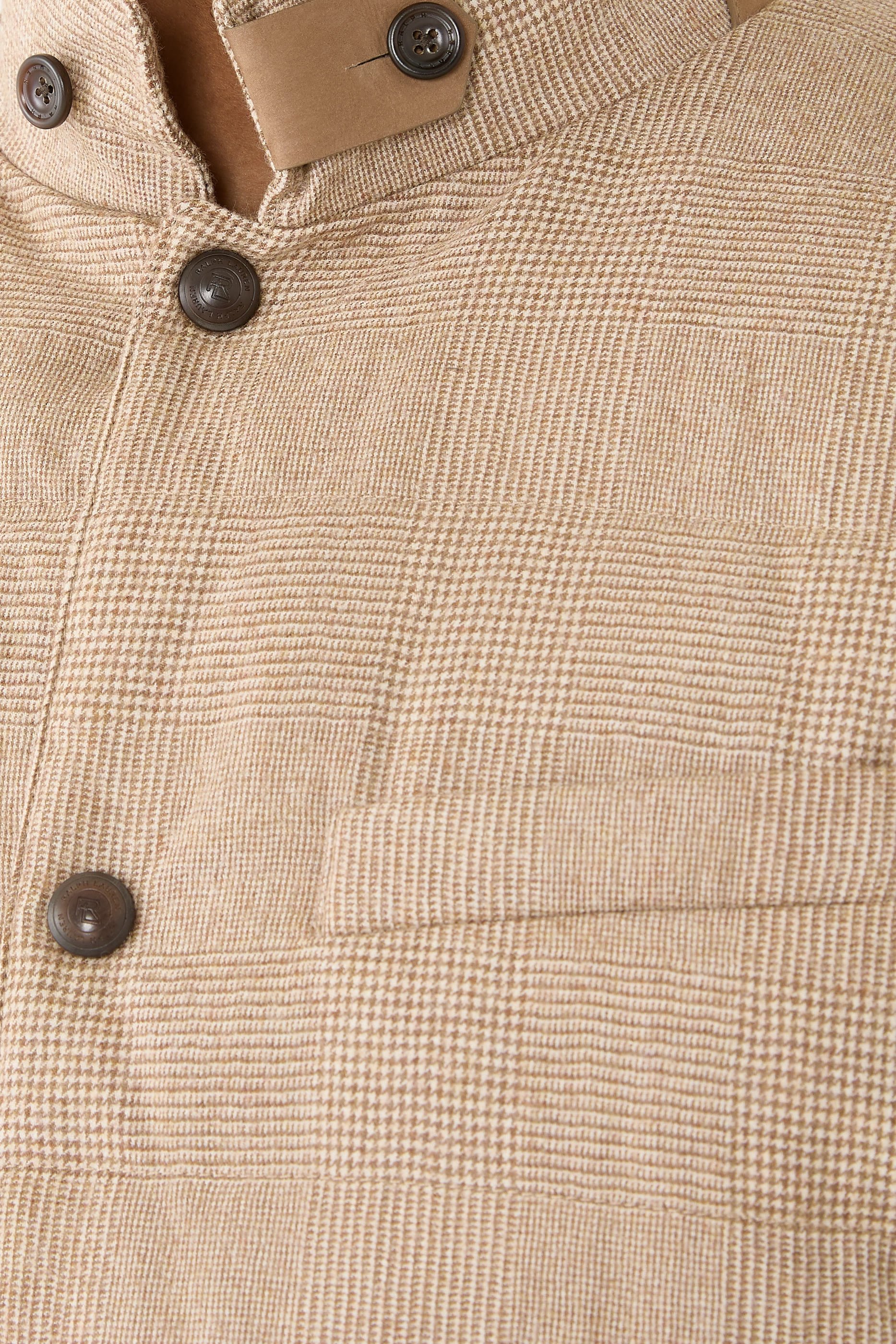 جيليه ويتويل بنقشة مربعات بتصميم مبطن صوف