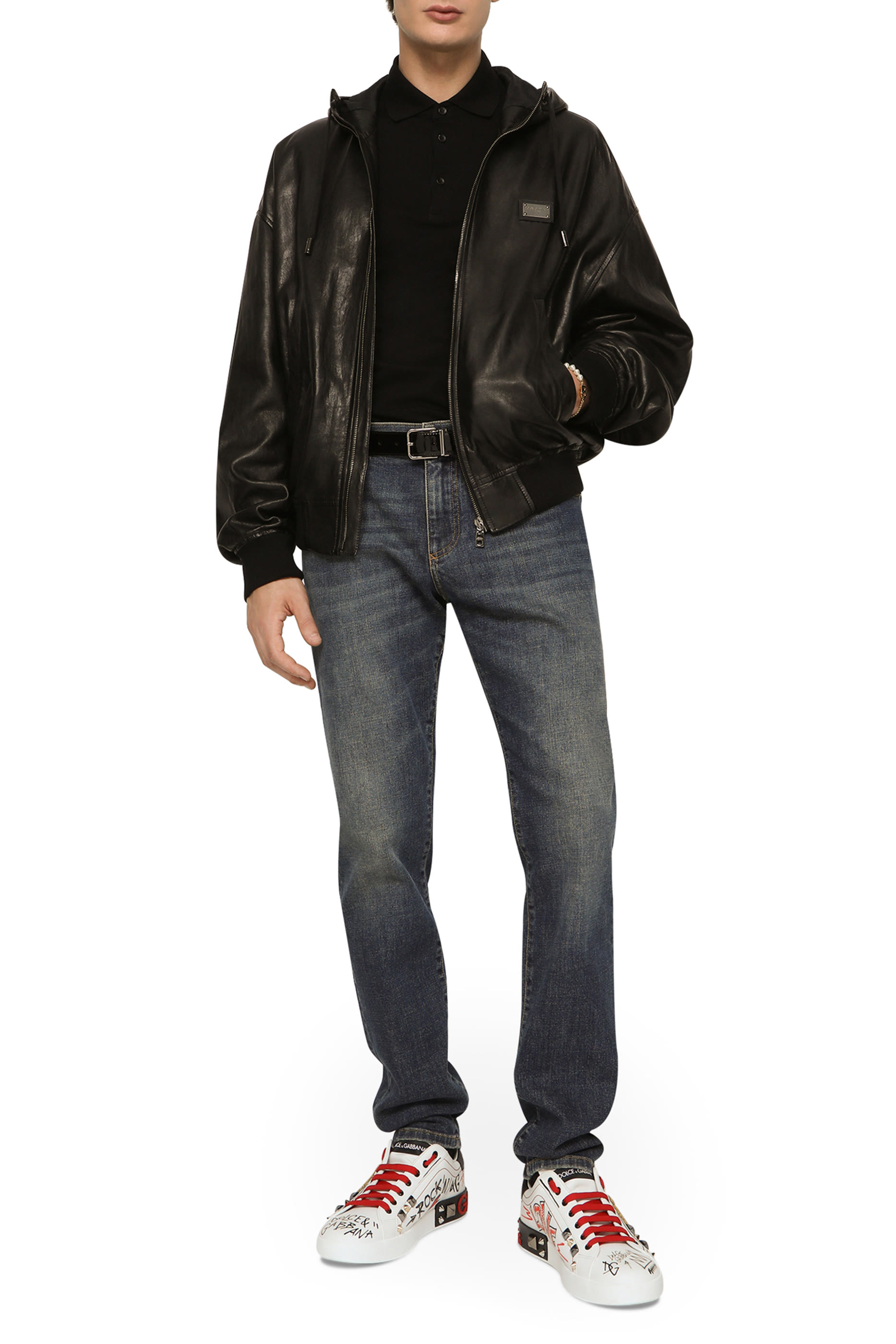 قميص بولو بيكيه قطن بشعار الماركة