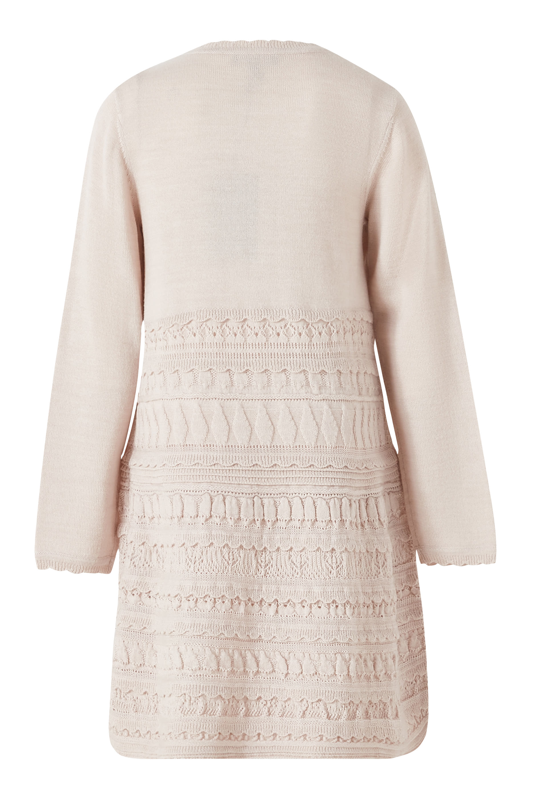 فستان منسوج بكشكش مايكرو مزيج صوف للأطفال