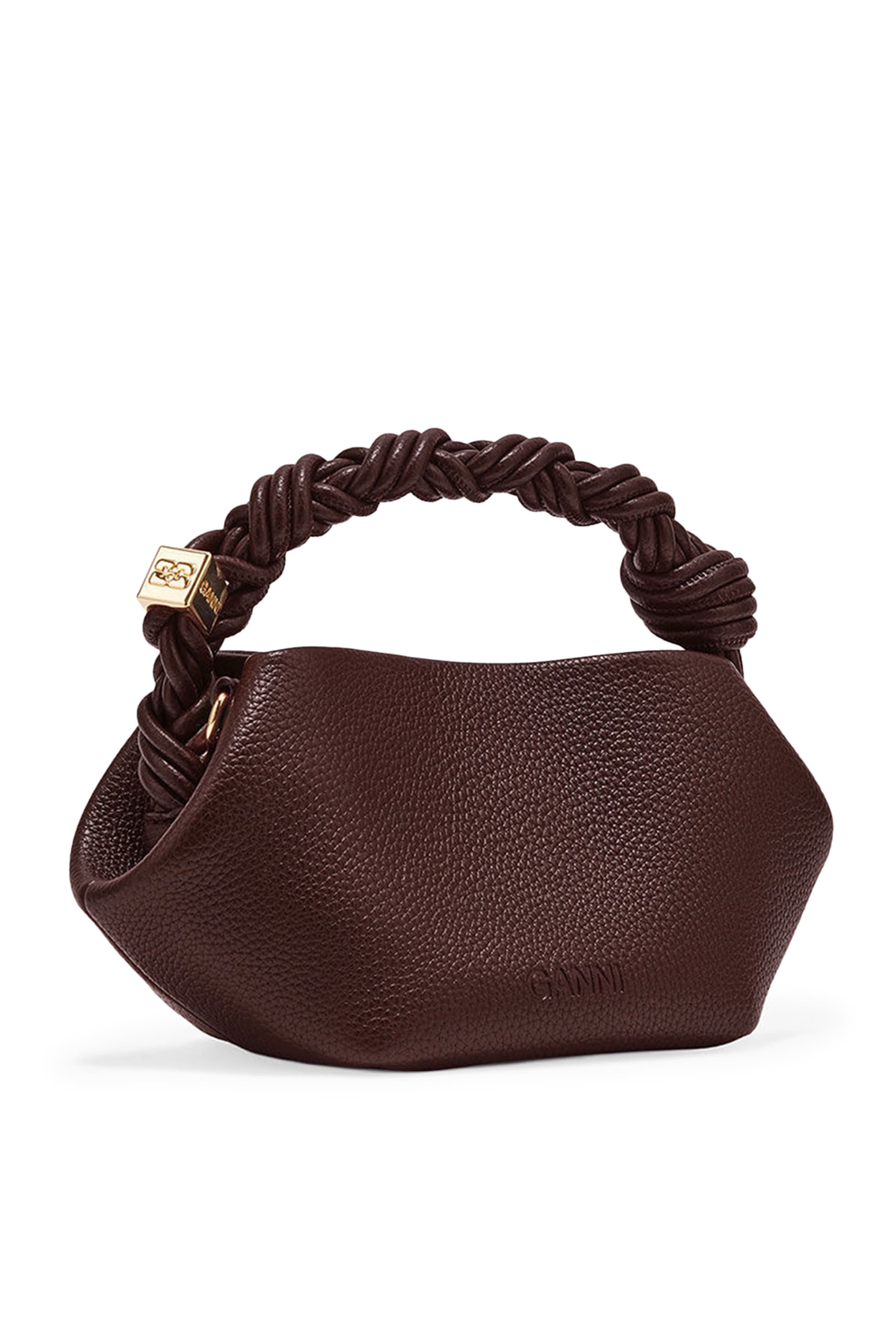 حقيبة بو صغيرة جلد بملمس بارز