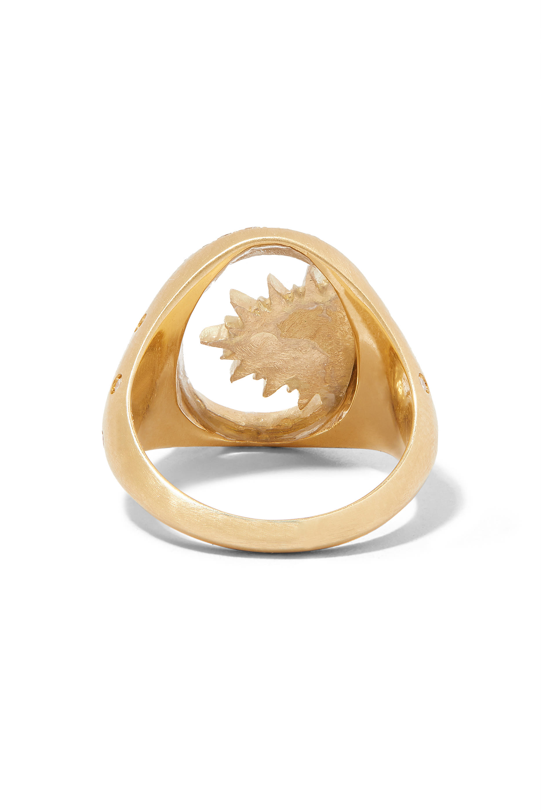 Pinky Ring, 18k Yellow Gold & Amethyst