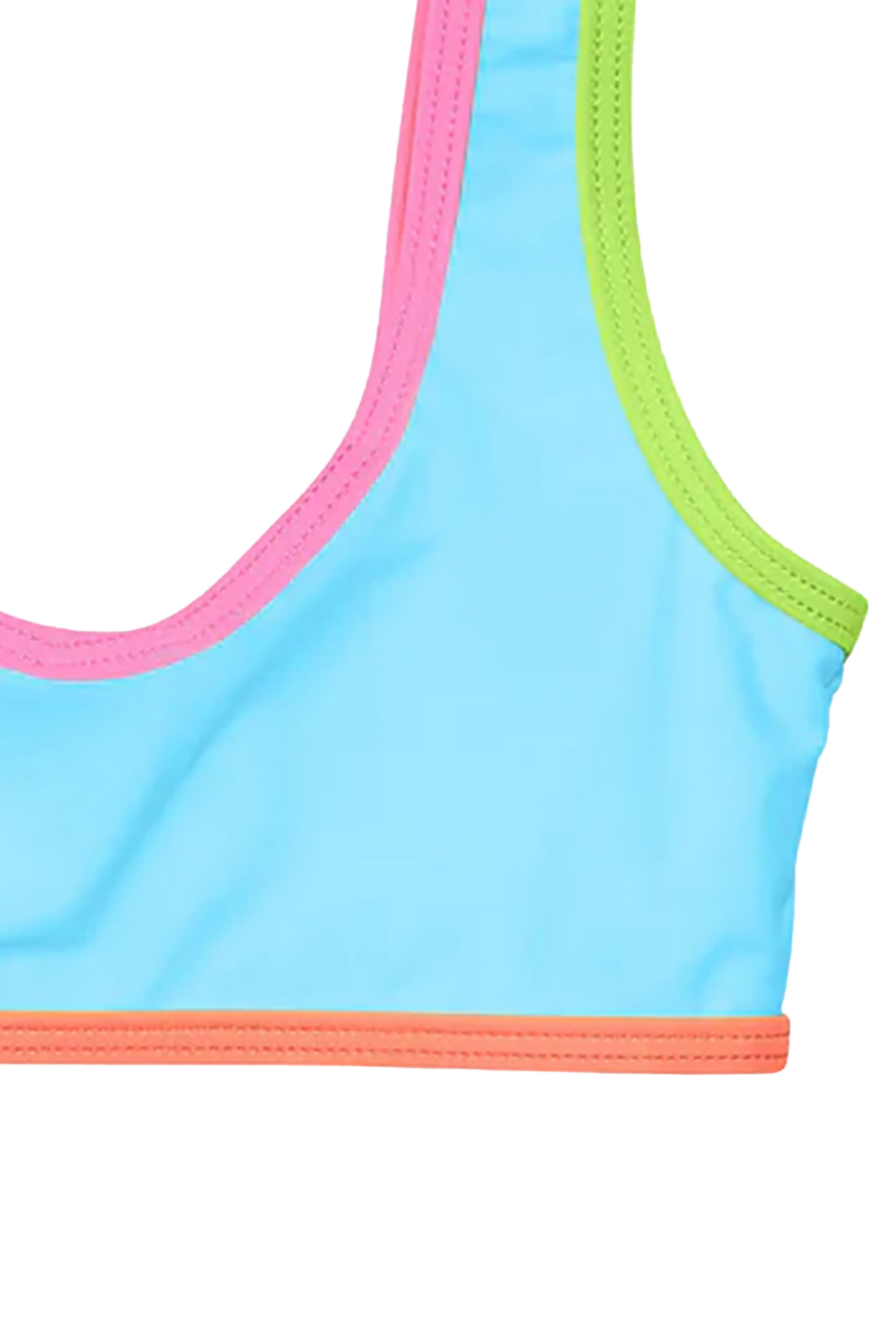 طقم بيكيني كاندي مقسم بألوان للأطفال