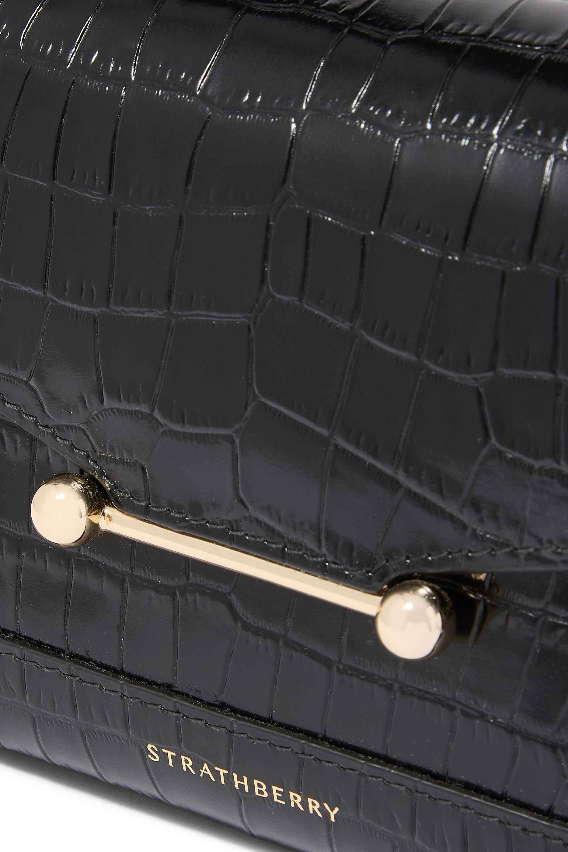 حقيبة يد نانو موزاييك بنقشة جلد تمساح