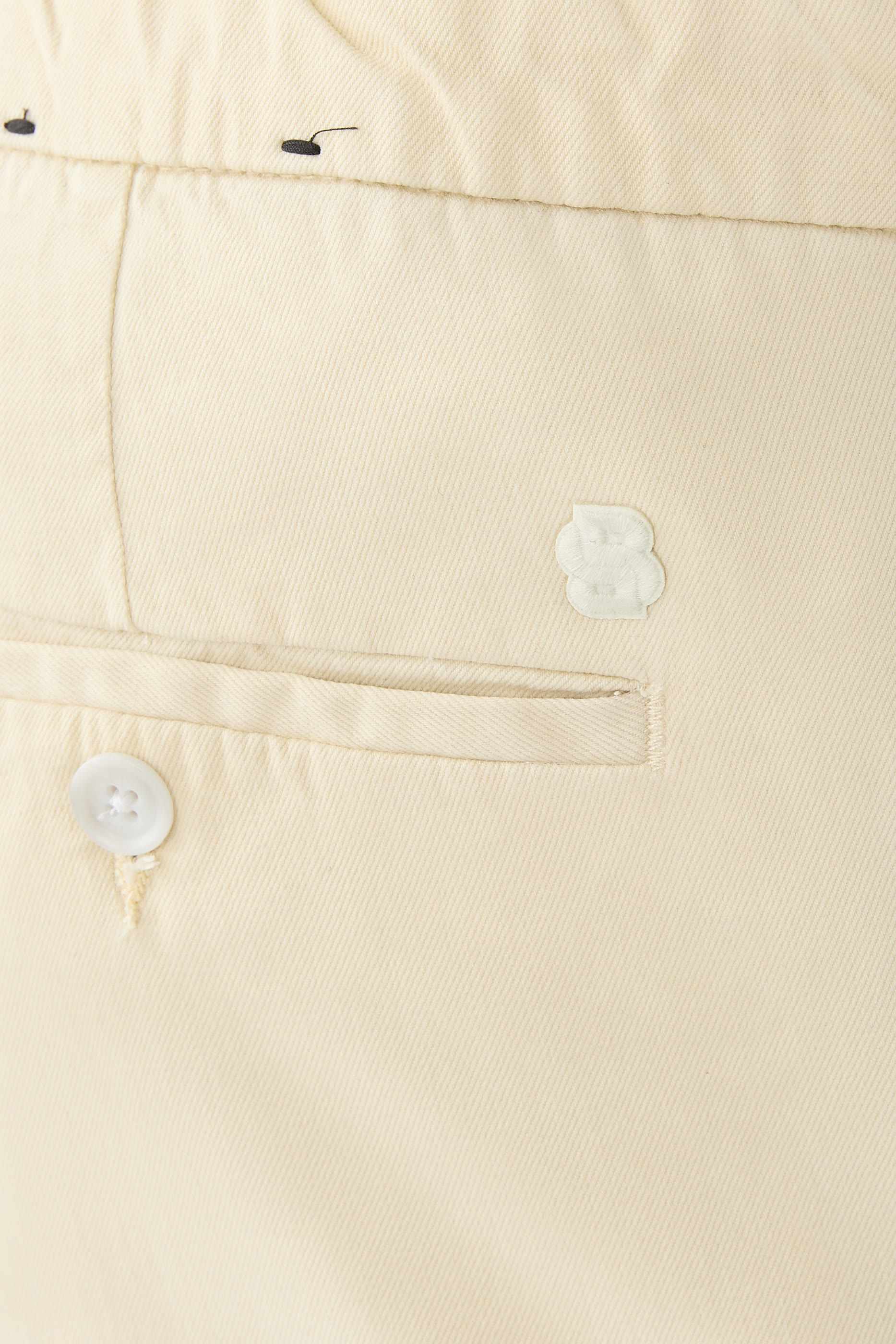 بنطال بقصّة عادية مزيج قطن مطاطي