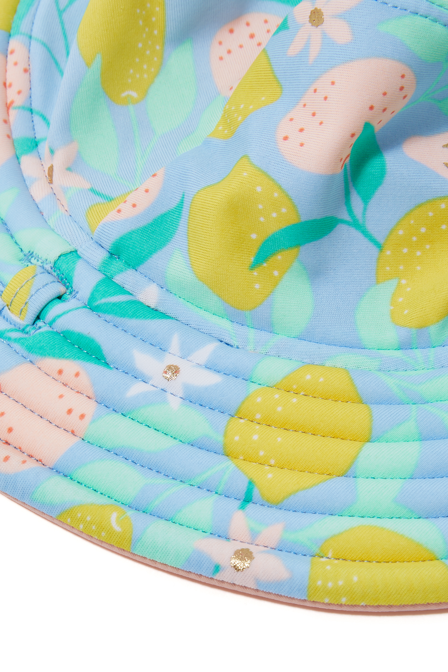 قميص باكيت للأطفال بنقشة ليمون وتصميم وجهين