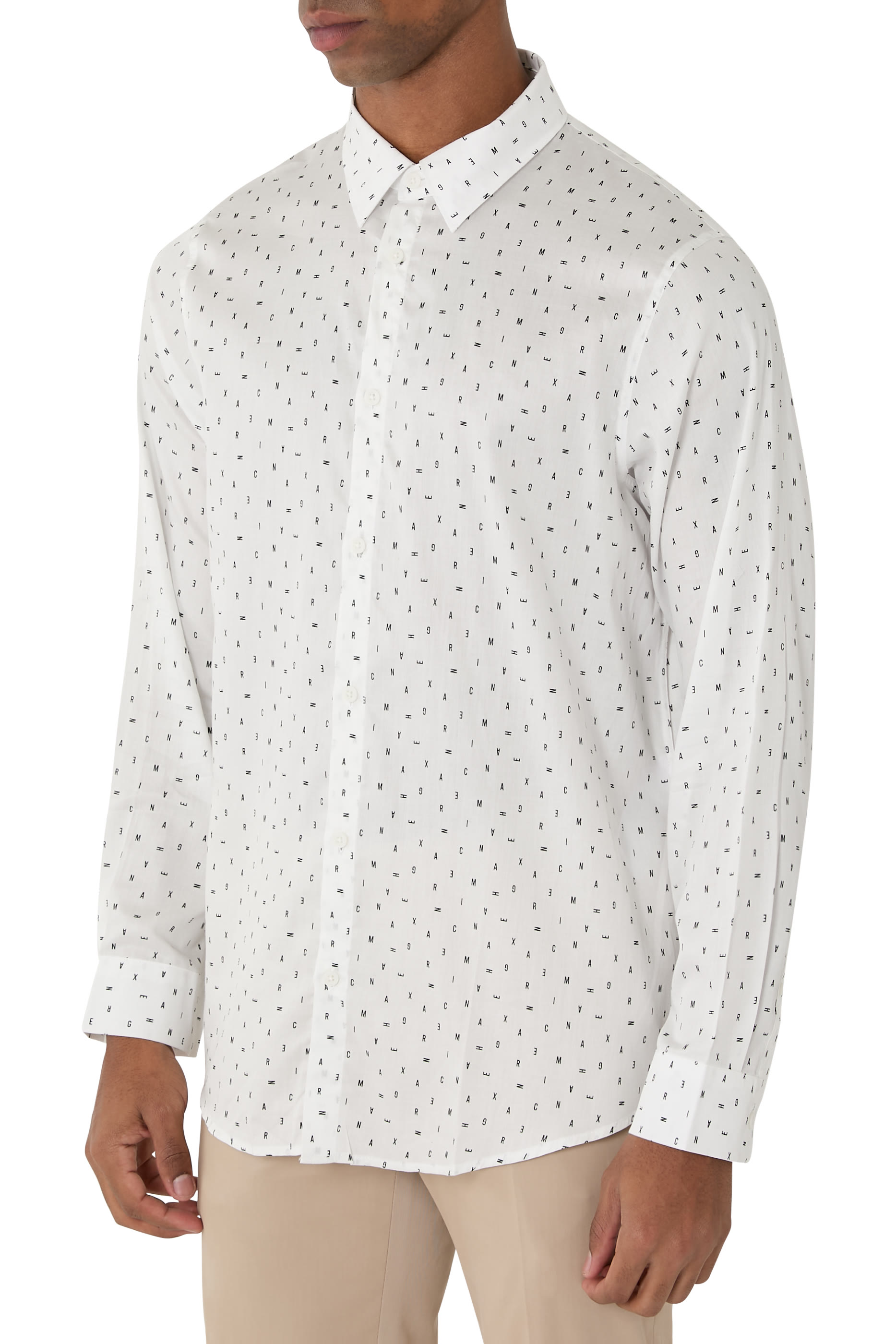 قميص مزين بشعار الماركة