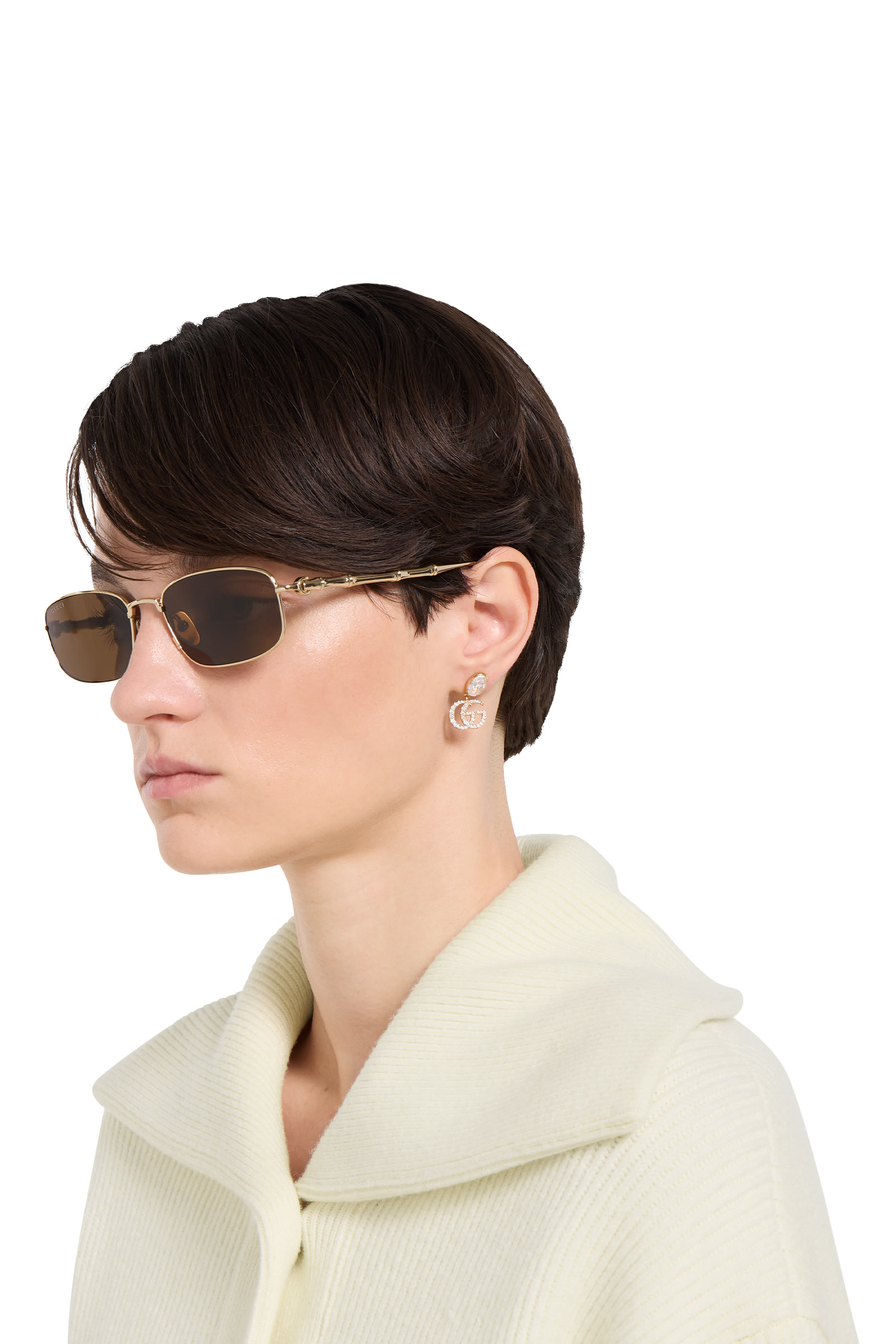 نظارة شمسية 2155 اس بإطار مربع وشعار الماركة