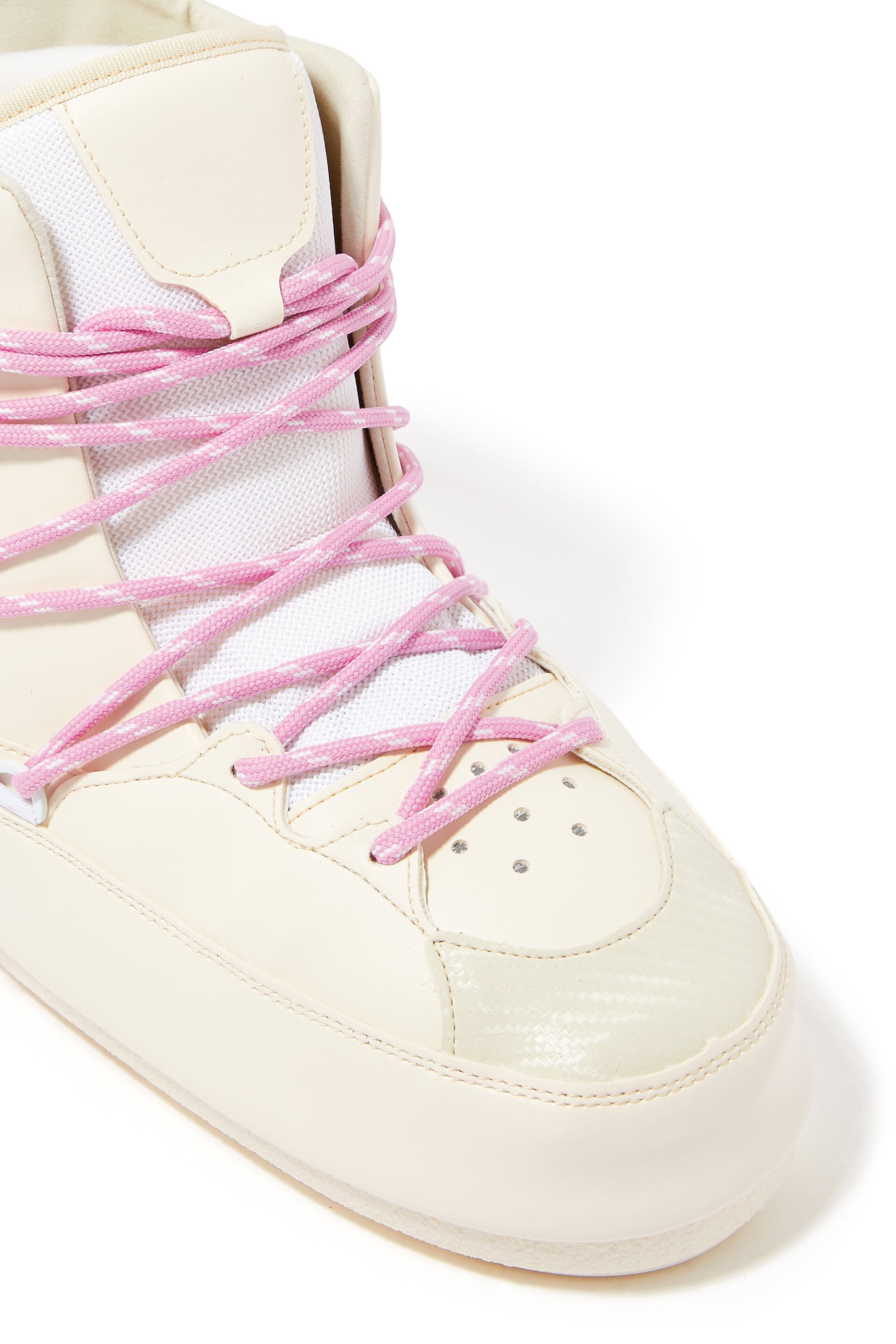 بوت سنيكر بكاحل متوسط الارتفاع نايلون