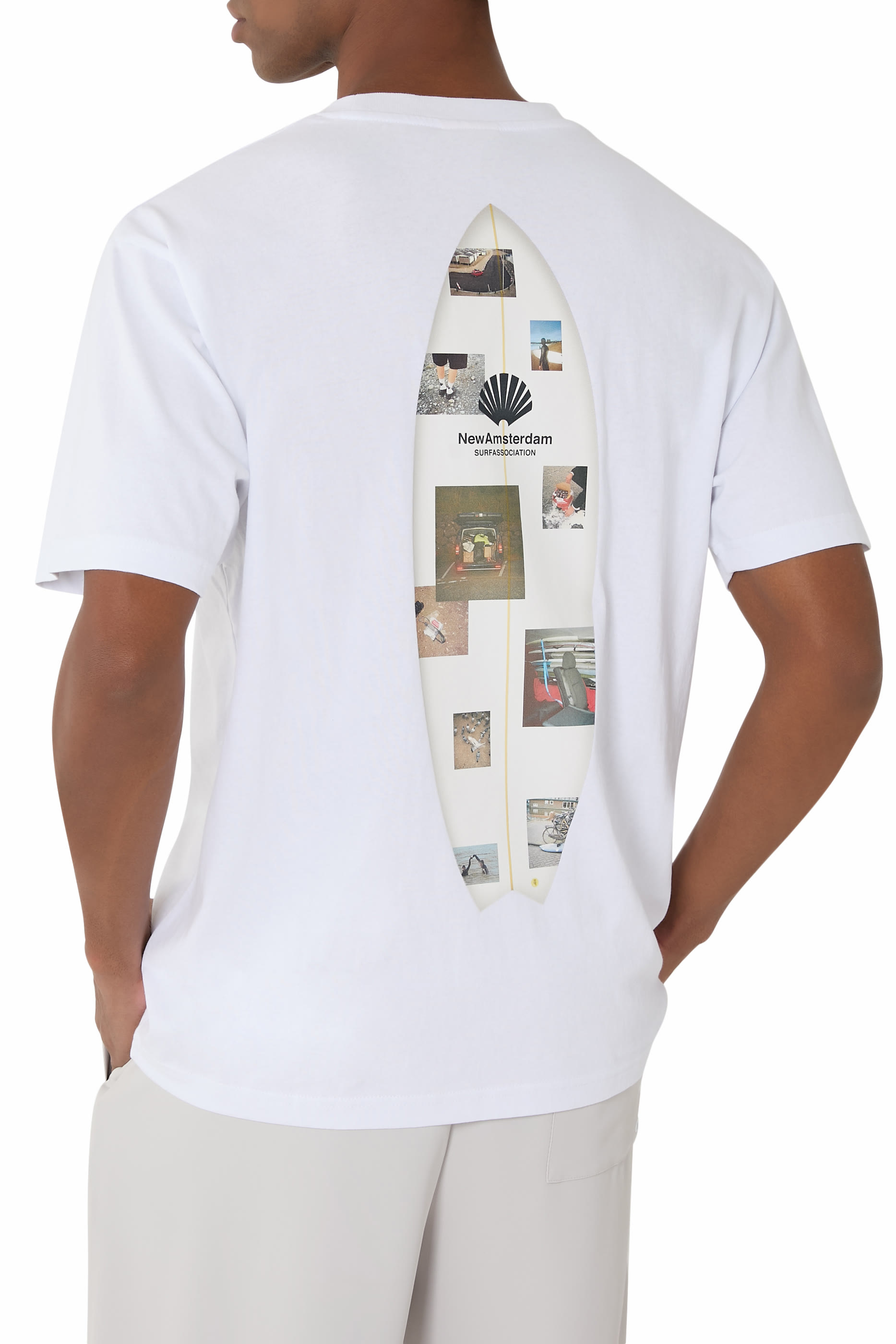 تيشيرت زين بنقشة لوح تزلج