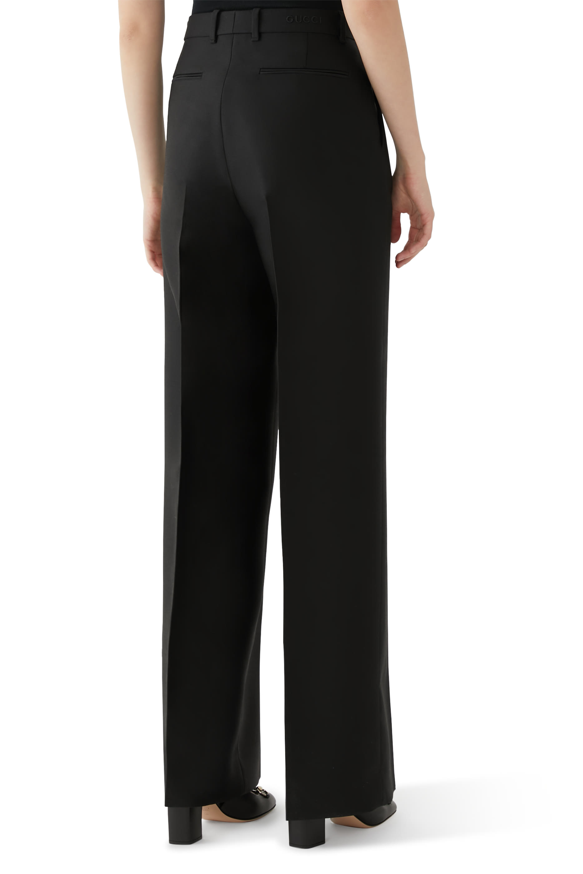 بنطال جبردين مطرز حرير وصوف