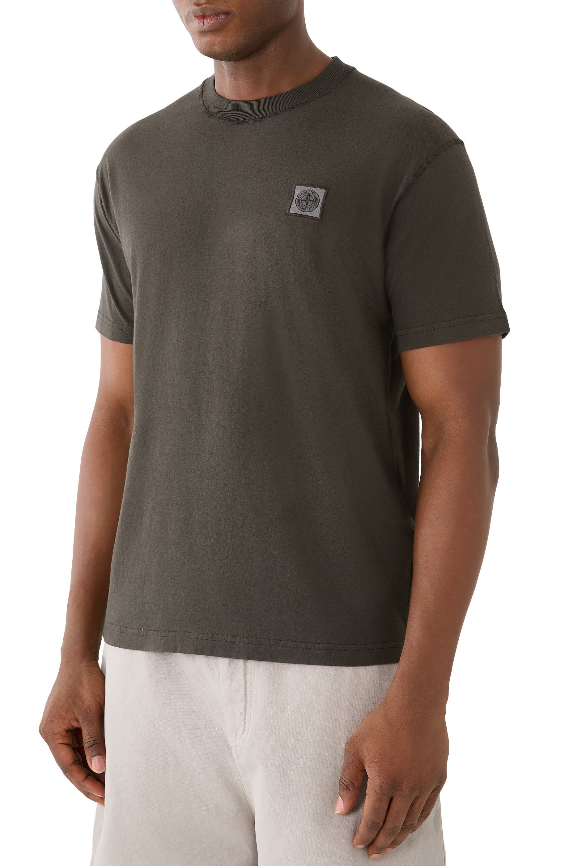 تيشيرت بتأثير فيساتو قطن عضوي جيرسيه