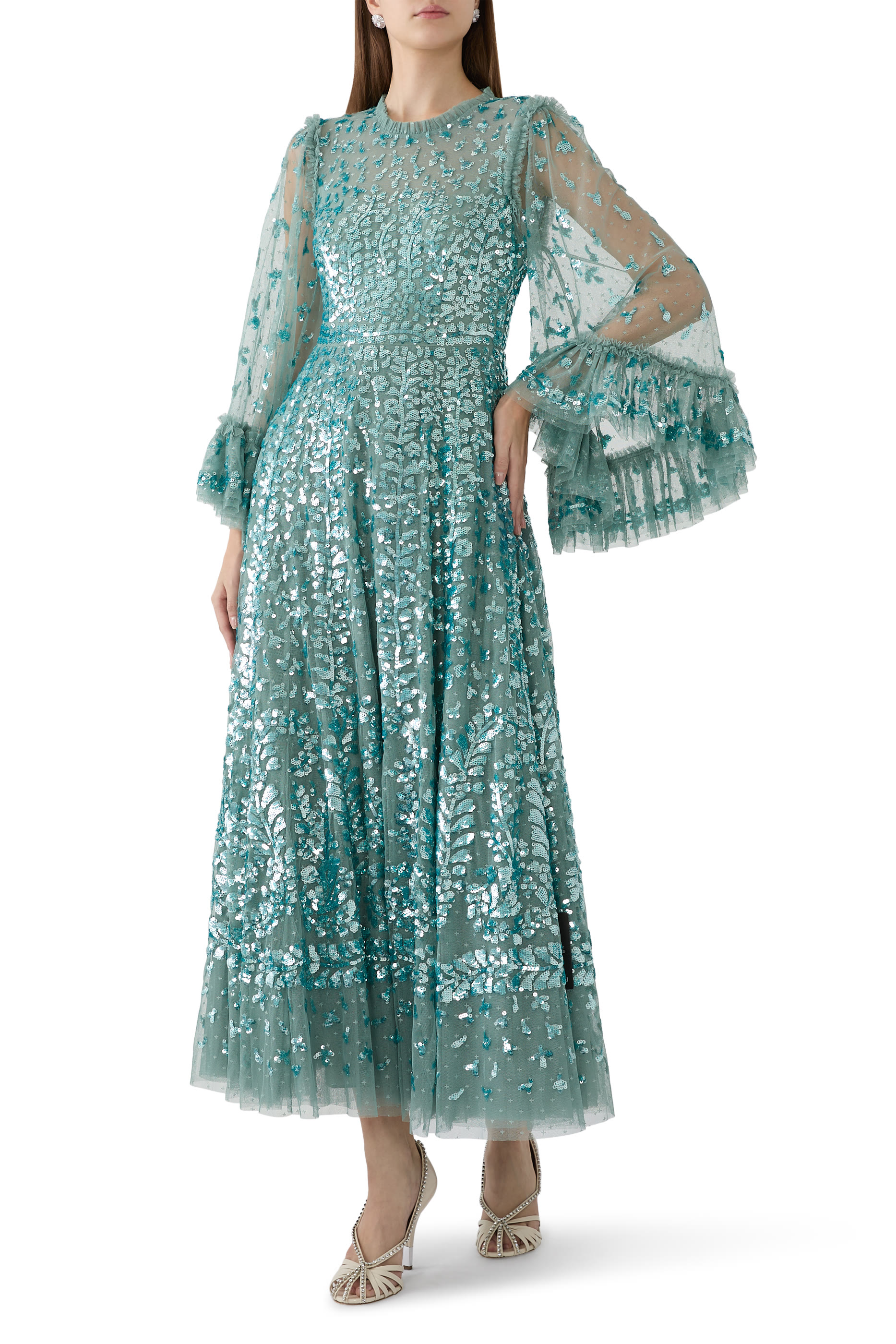 فستان سهرة فيرن بطول الكاحل