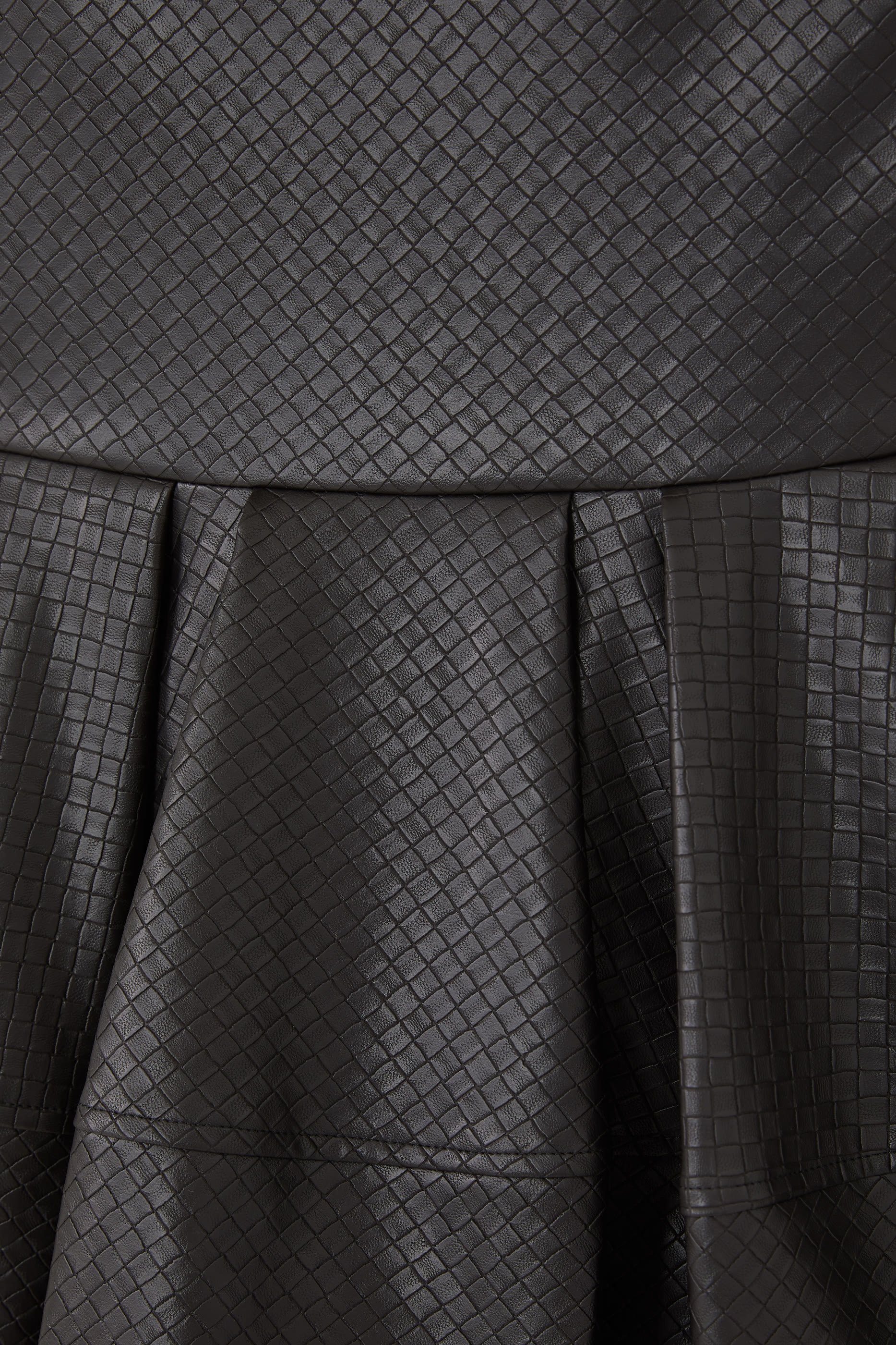 فستان مزين حواف جلد صديق للبيئة للأطفال