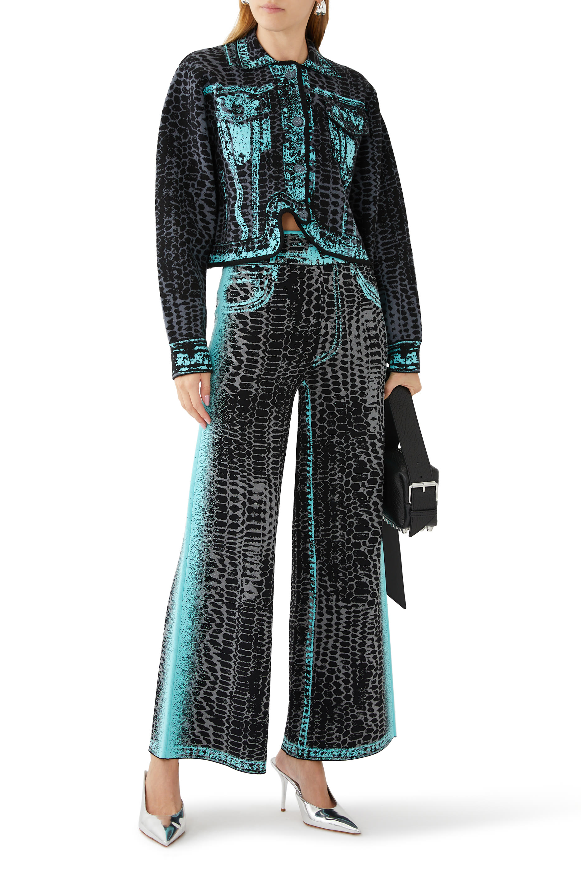 بنطال زهرا بقصة ساق واسعة