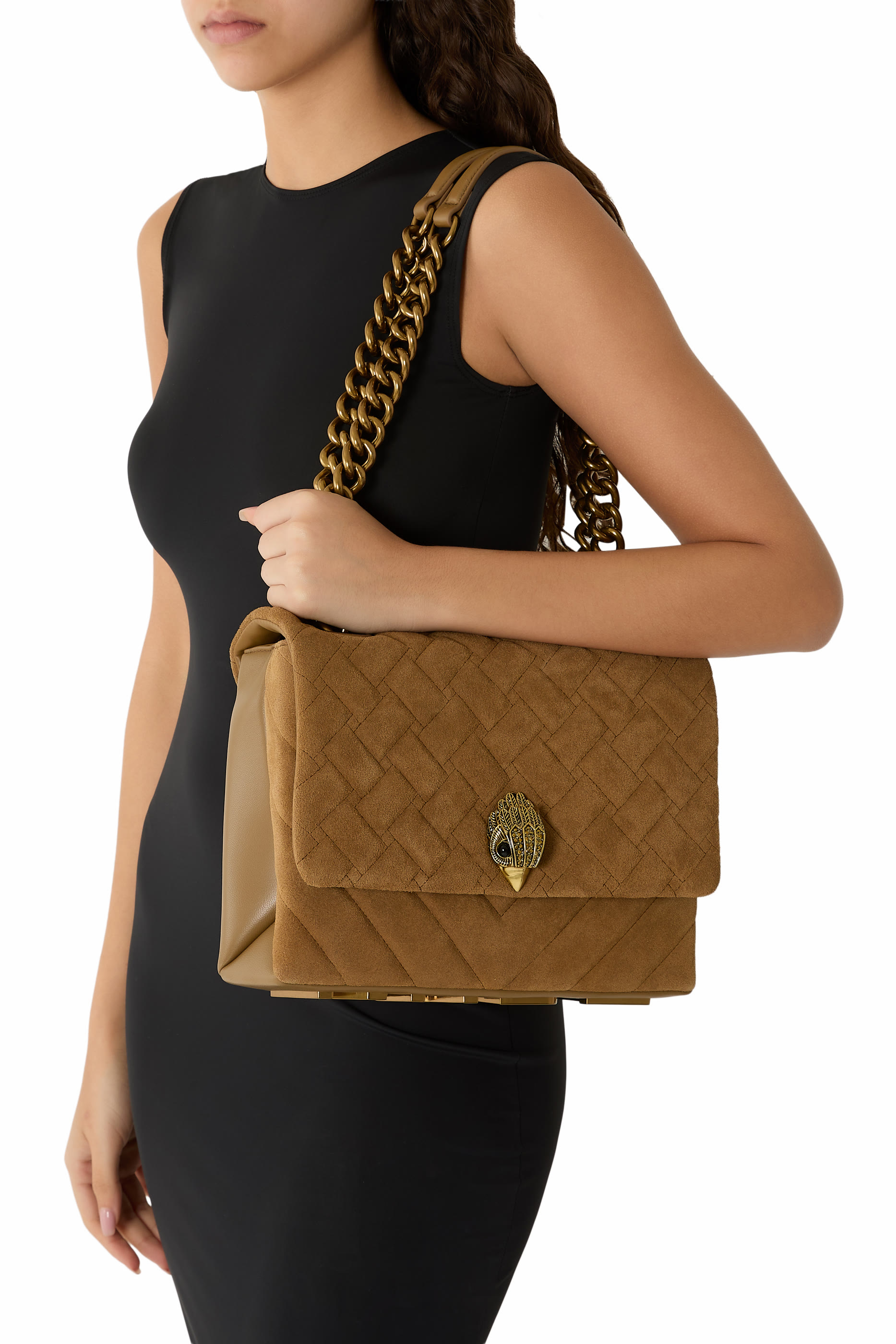 حقيبة كتف كنسنغتون جلد كبيرة