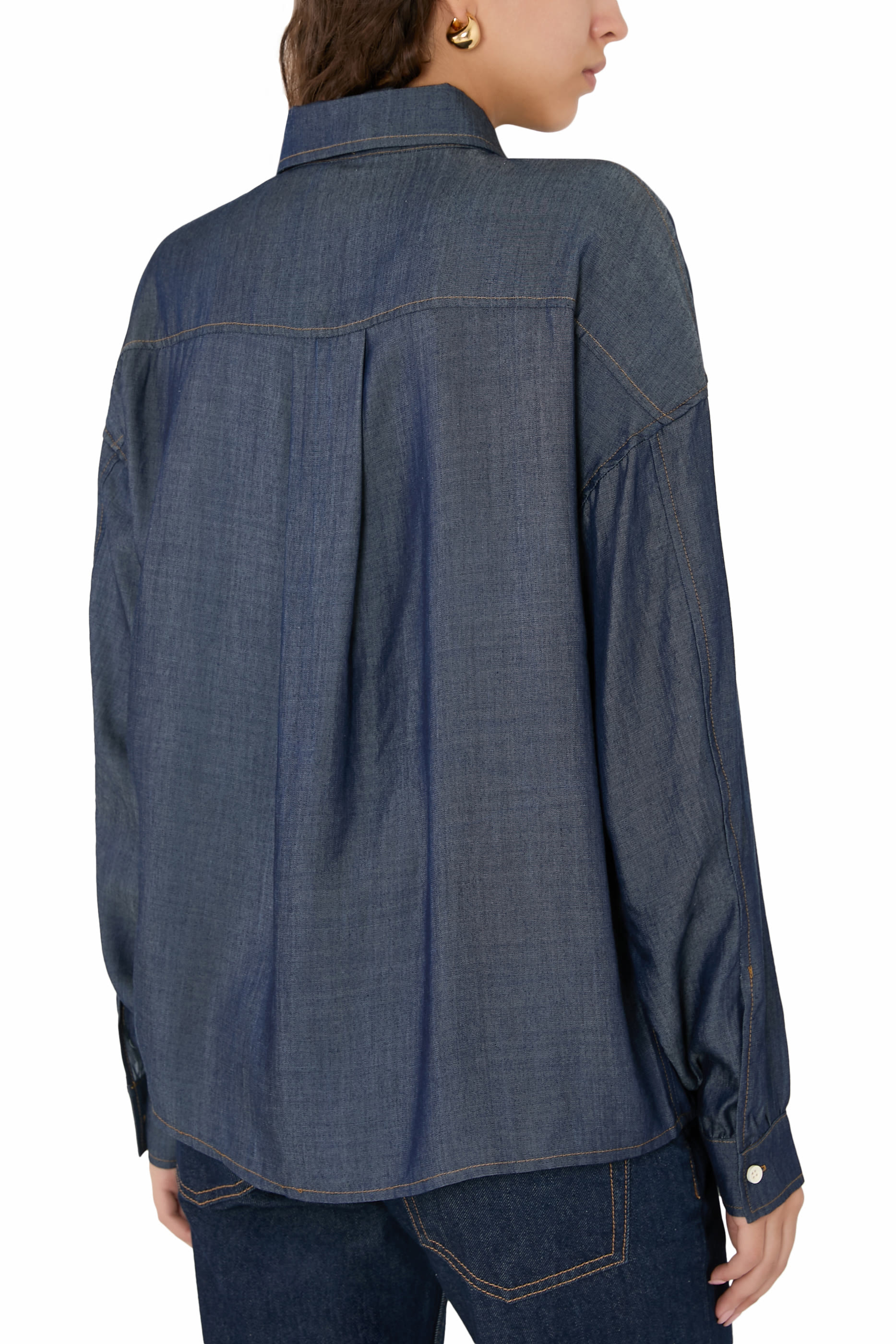 قميص أدلاين بصف أزرار