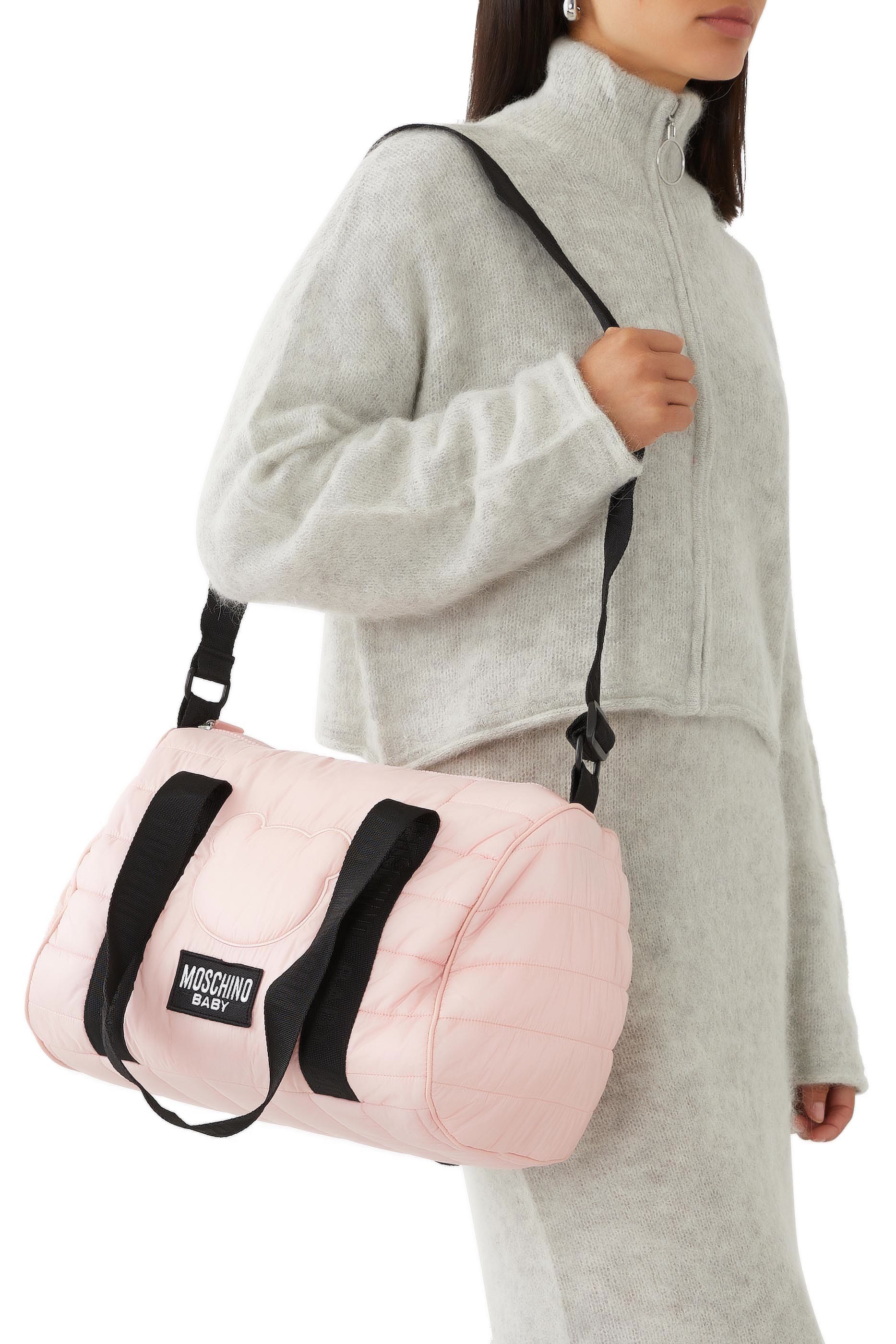 حقيبة مستلزمات أطفال بشعار الماركة نايلون