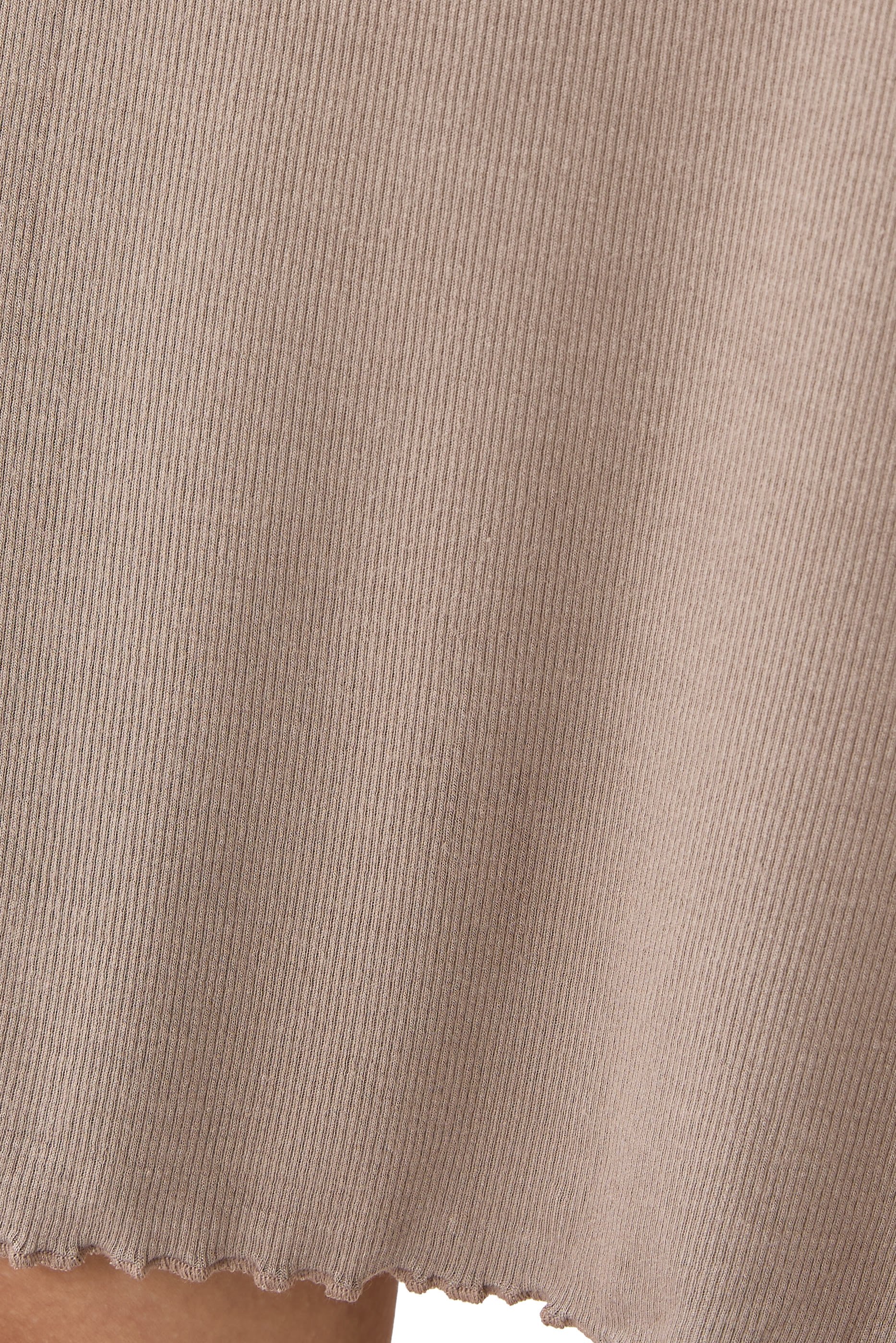  Jersey Ribbed Satin Trim Vest Nightie 