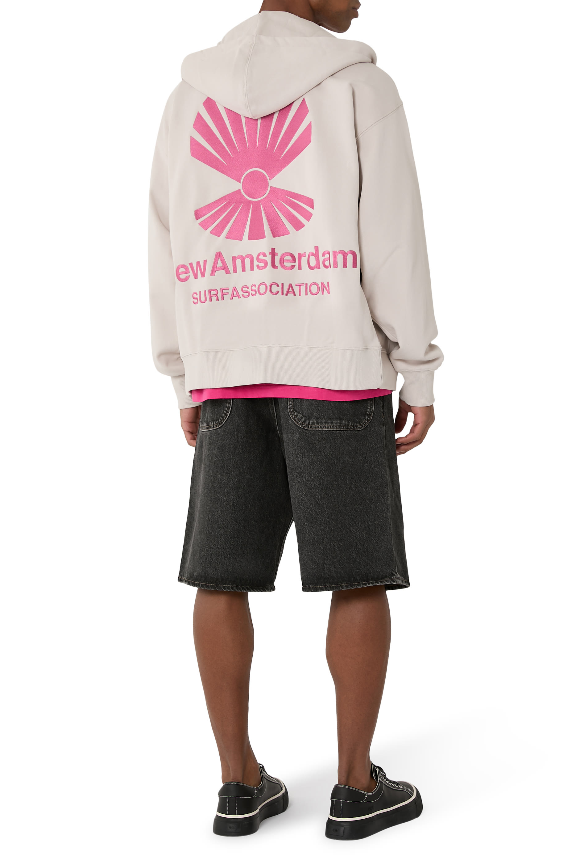  هودي بسحاب مزين بشعار الماركة