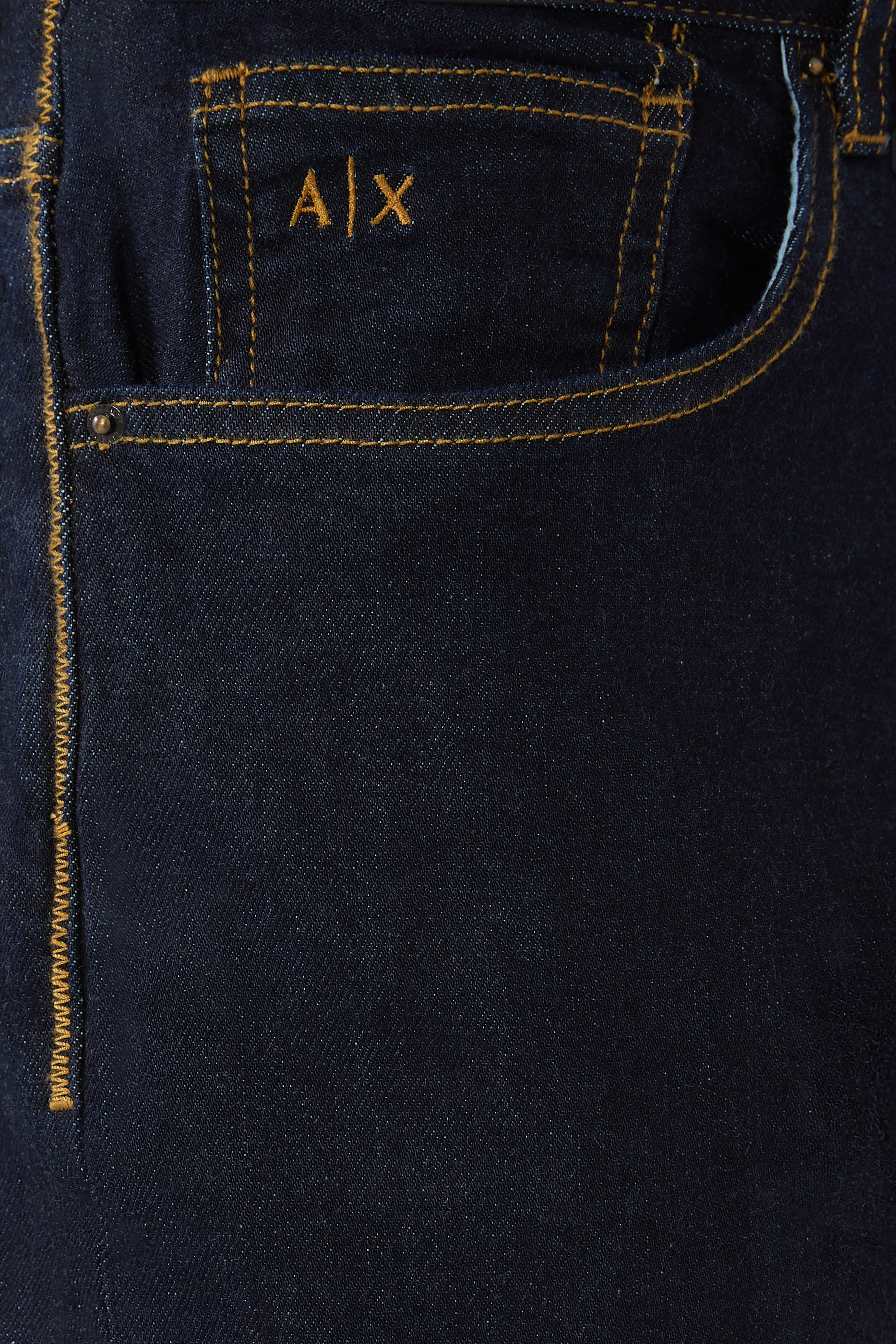 بنطال جينز جاي 13 دنيم بقصة ضيقة بخياطة بلون مغاير