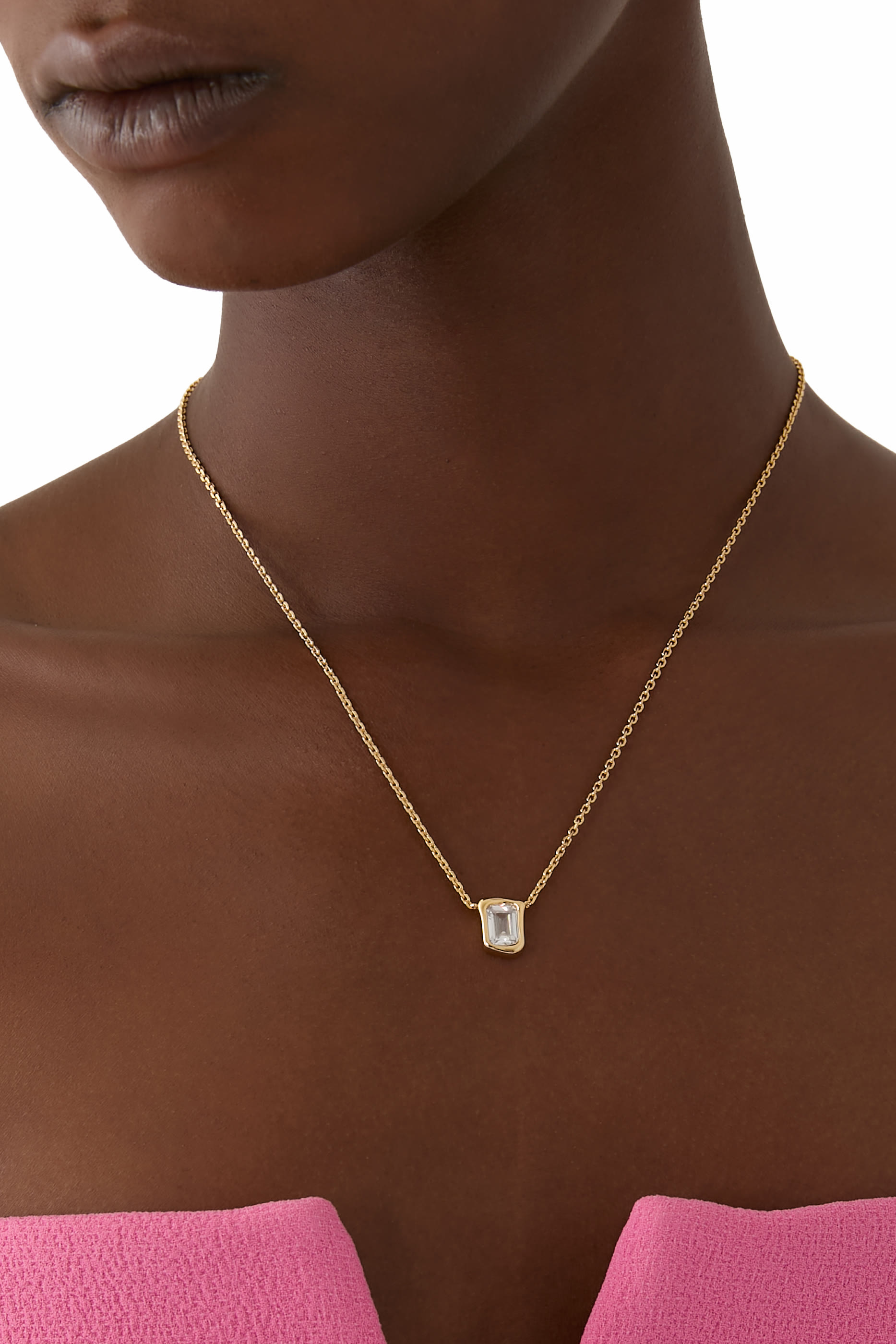 قلادة مولتن بدلاية بحجر زجاجي