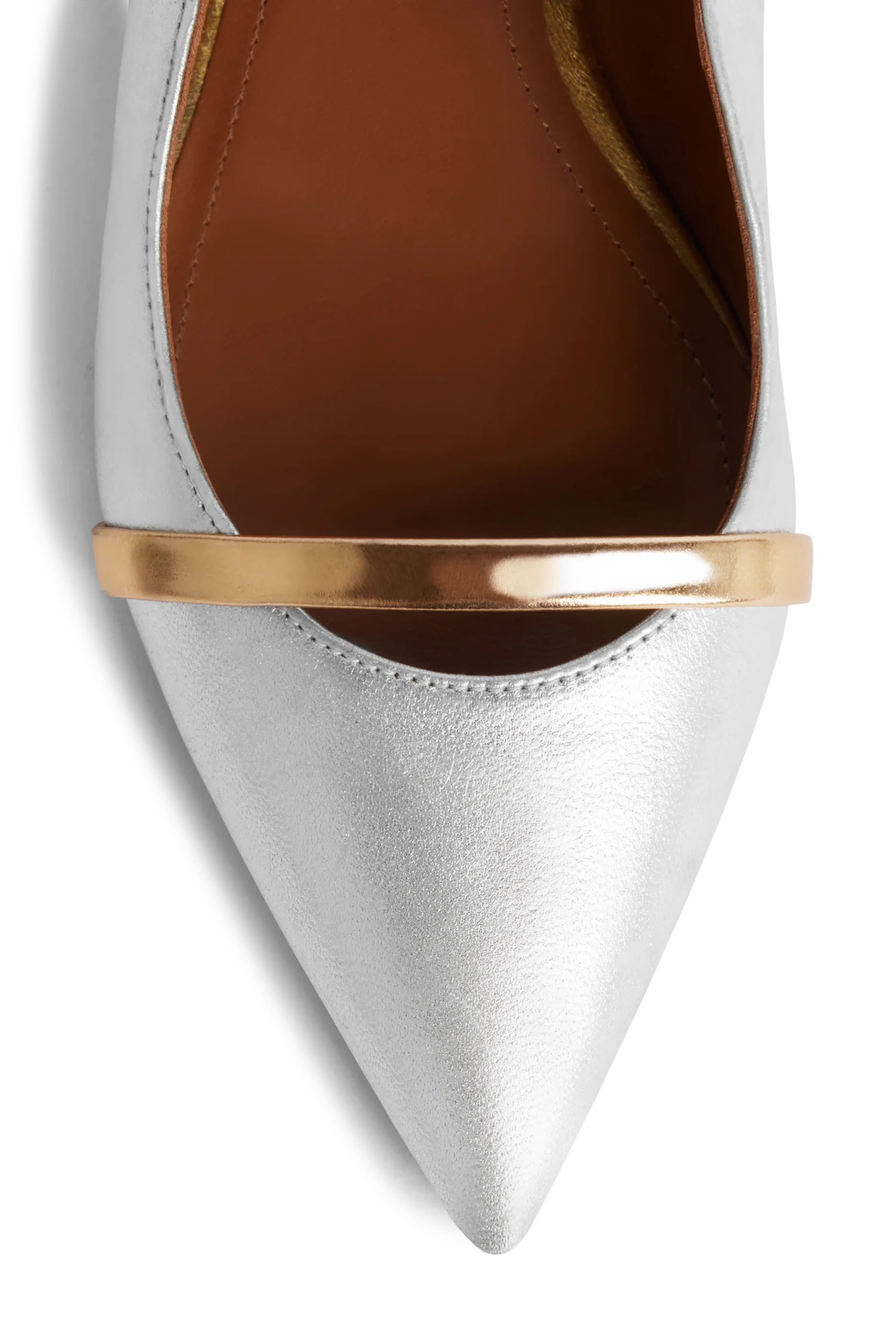 حذاء مورين مفتوح من الخلف بكعب مسطح جلد