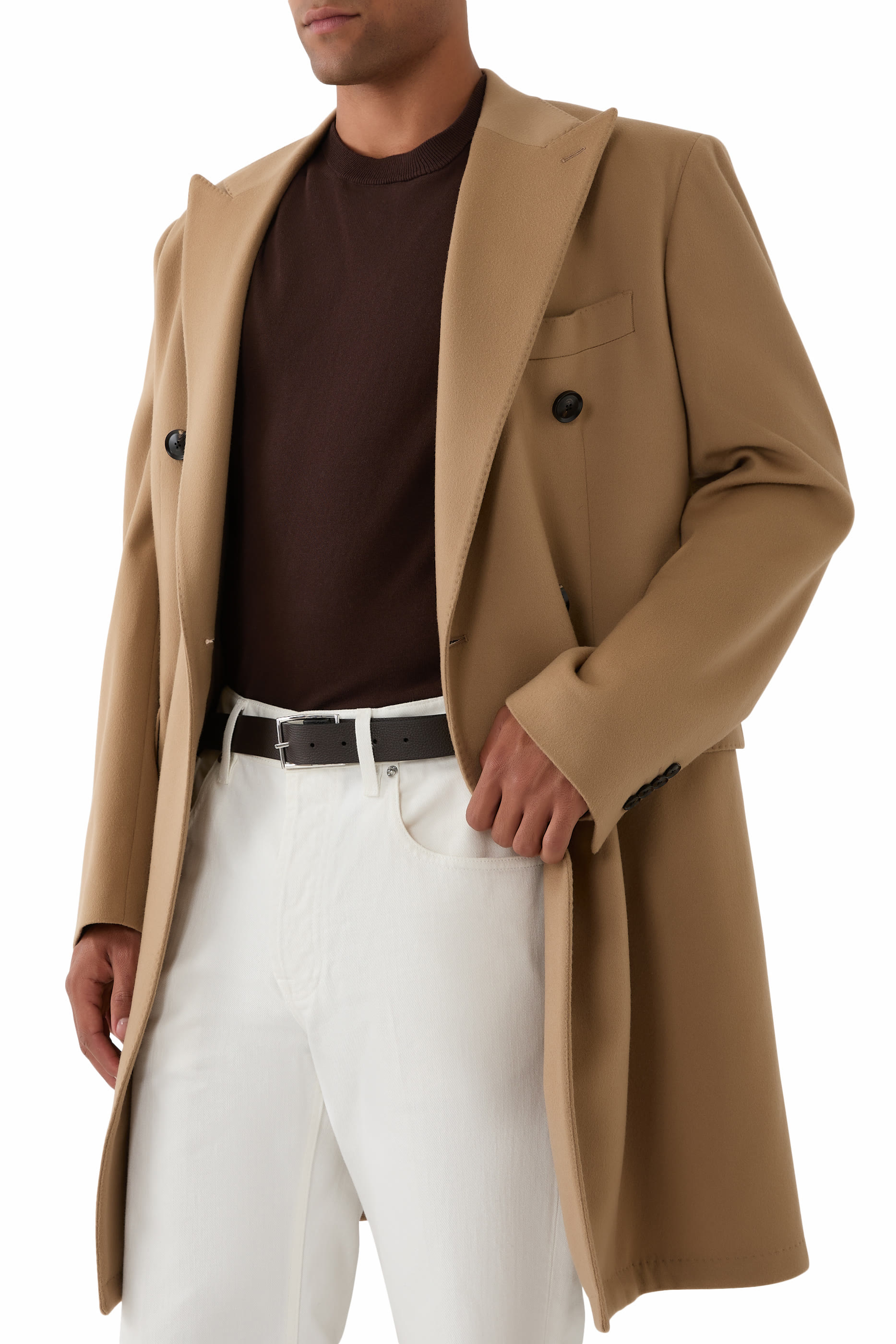 حزام بوجهين جلد