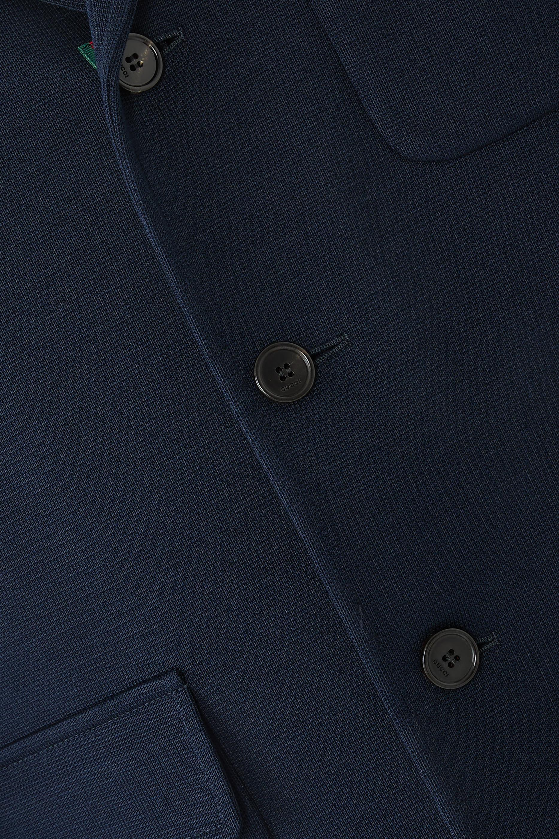 جاكيت بصف أزرار للإغلاق قطن جيرسيه