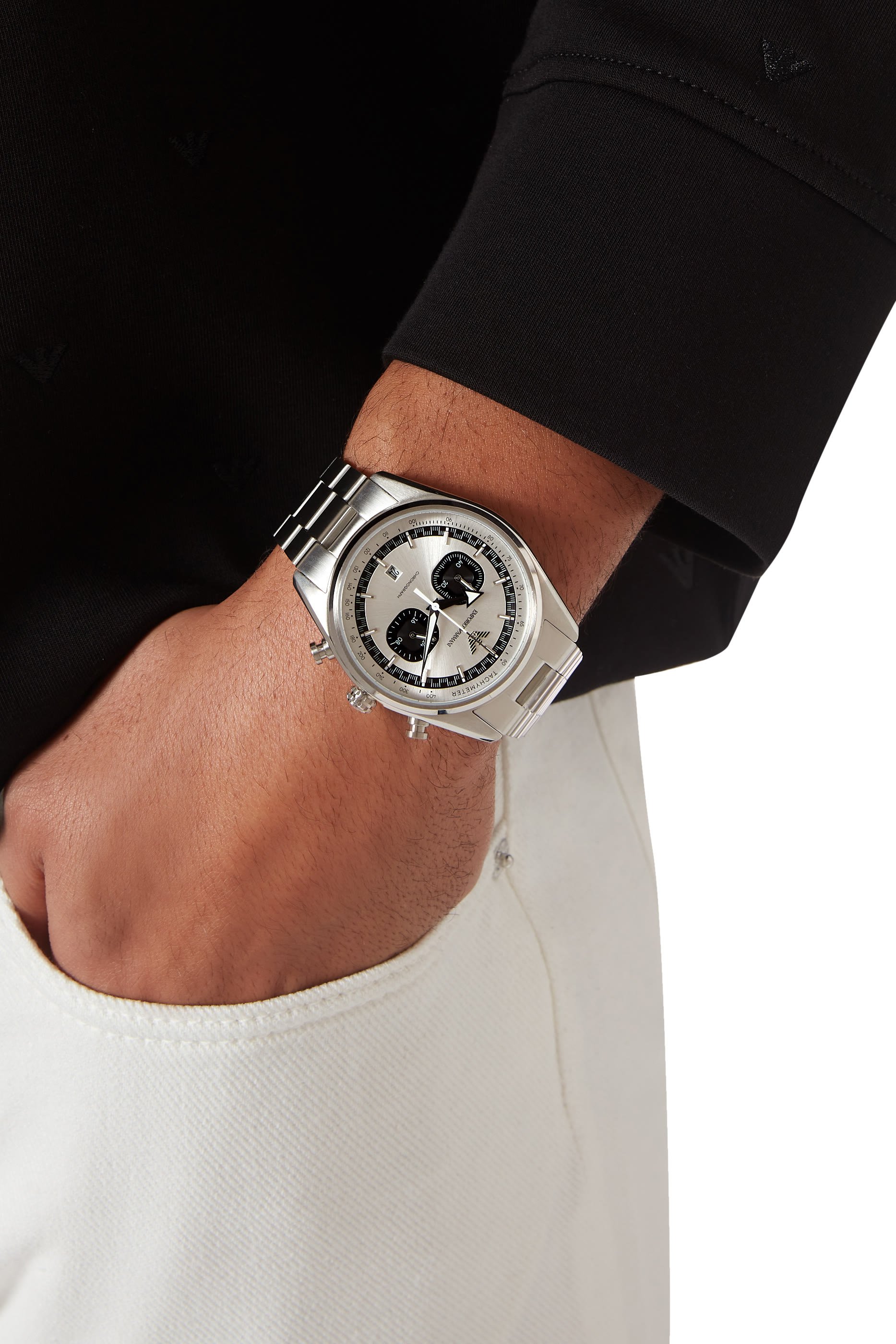ساعة كرونوغراف ستانلس ستيل