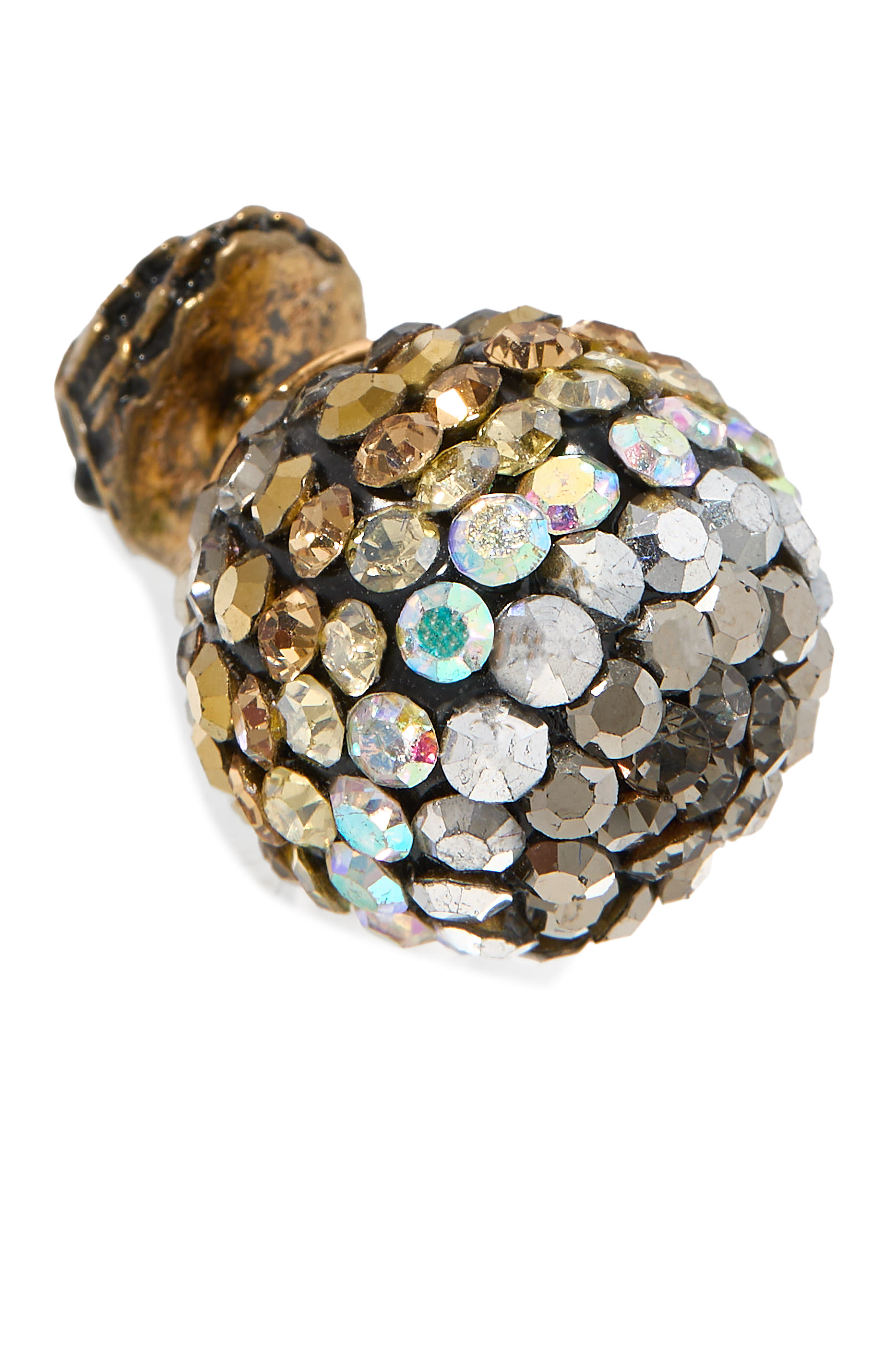 أقراط بابل مرصع بكريستال، نحاس