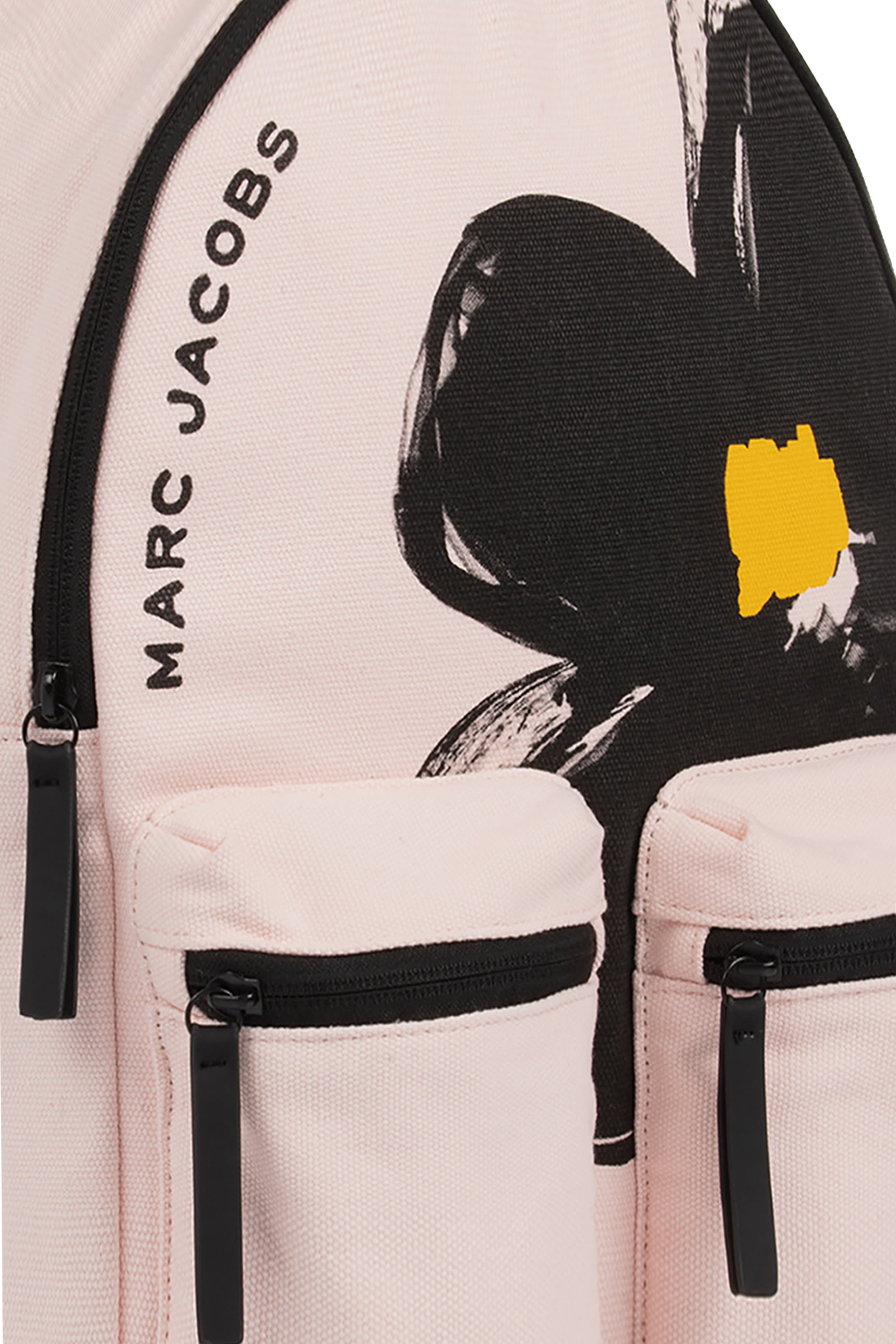 حقيبة ظهر بنقشة غرافيكية بشعار الماركة للأطفال